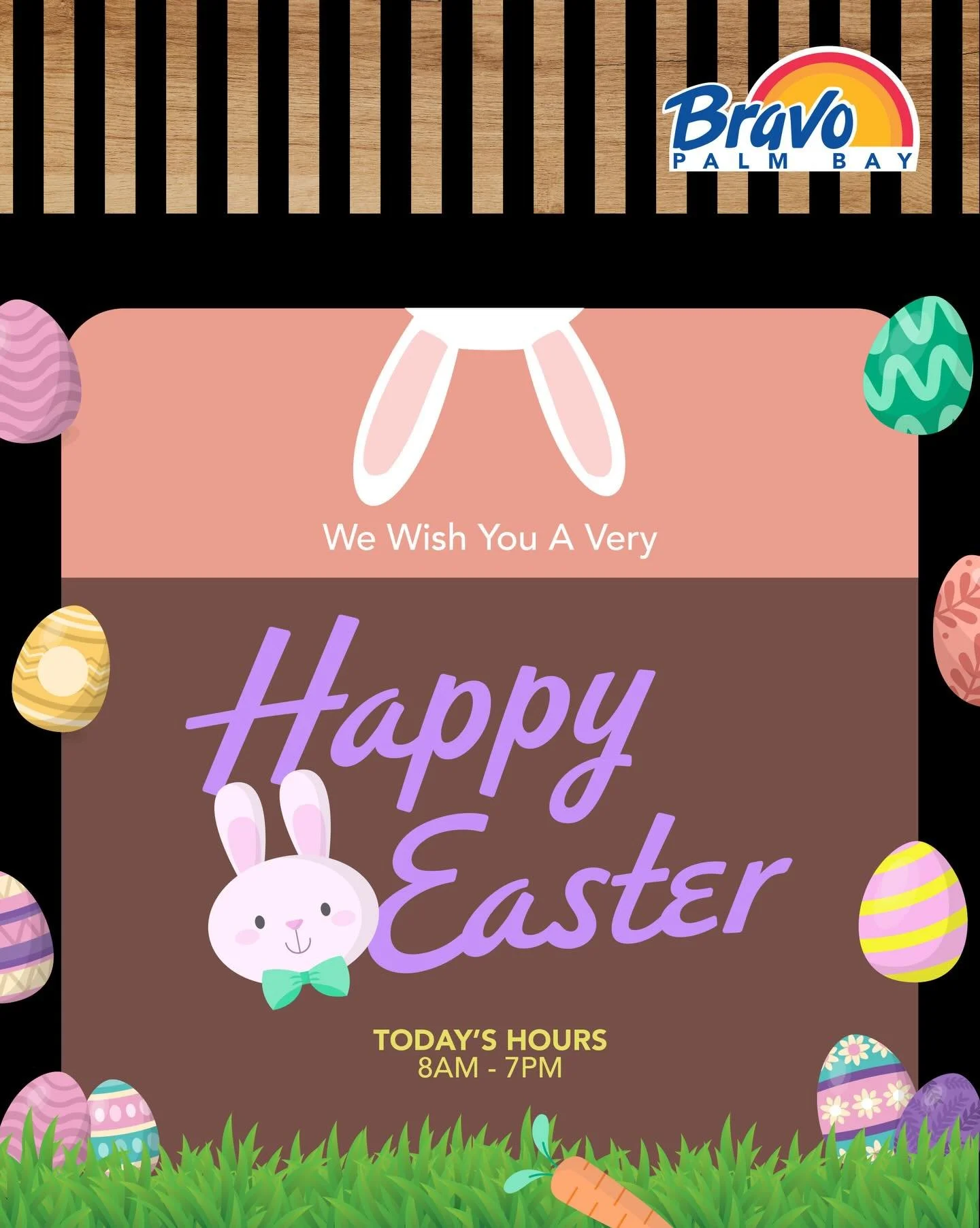 HAPPY EASTER 🐰🌸
We want to wish you a very Happy &amp; Safe Easter with loved ones. We are Open from 8AM - 7PM.

🛒🛒🛒🛒🛒🛒🛒

FELIZ D&Iacute;A DE PASCUA 🐰🌸
Queremos desearle a usted un muy Feliz d&iacute;a de Pascua &amp; Seguro con sus seres 