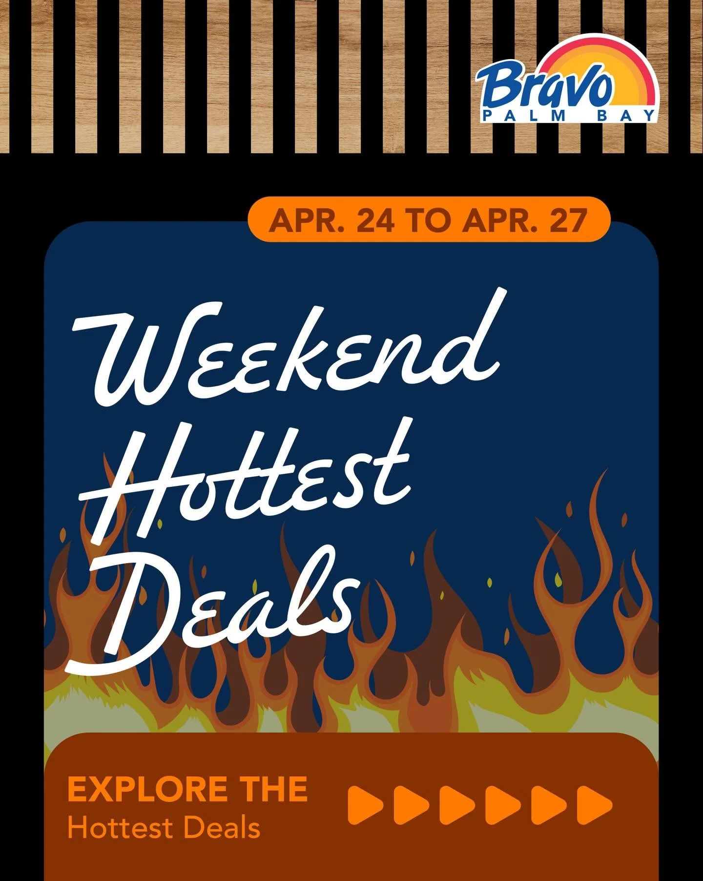 WEEKEND HOTTEST DEALS 🔥
It&rsquo;s another weekend that means new hottest deals to enjoy, pass by our store to score yours!
From Apr. 24th to 27th.

🛒🛒🛒🛒🛒🛒🛒

OFERTAS SUPER CALIENTE DE FIN DE SEMANA 🔥
Es otro fin de semana que significa nueva