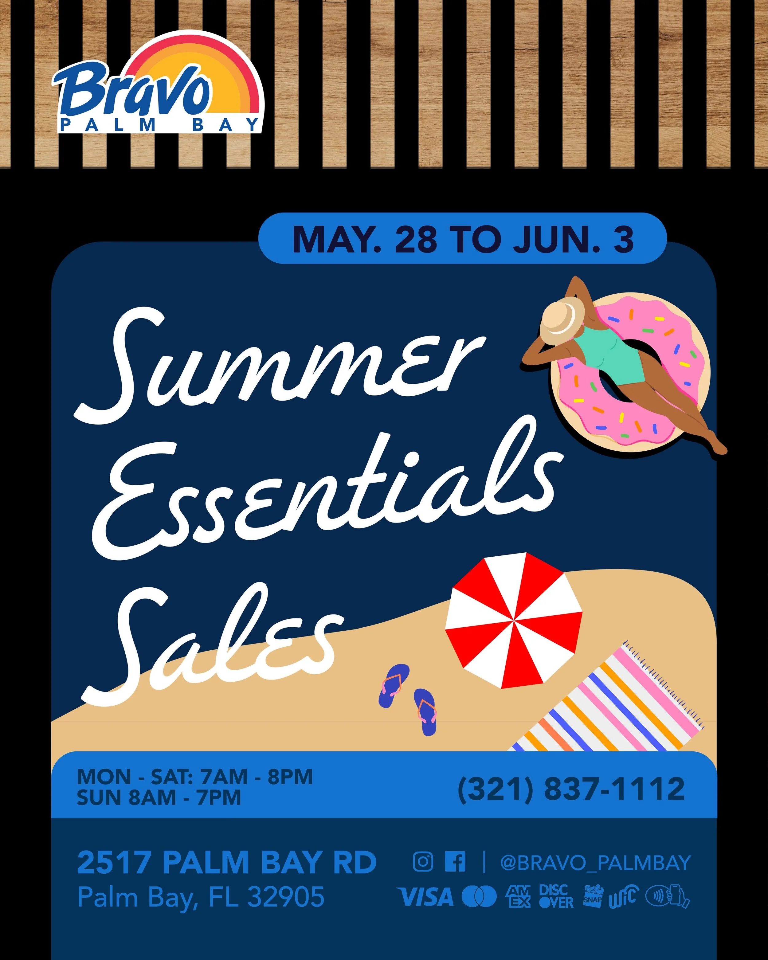 SUMMER ESSENTIALS ☀️🌴
It&rsquo;s time to start grabbing your summer essentials to enjoy with loved ones! Pass by our store to score amazing deals now!
From May. 28th to Jun. 3rd

🛒🛒🛒🛒🛒🛒🛒

ESENCIALES DE VERANO ☀️🌴
&iexcl;Es hora de empezar a 