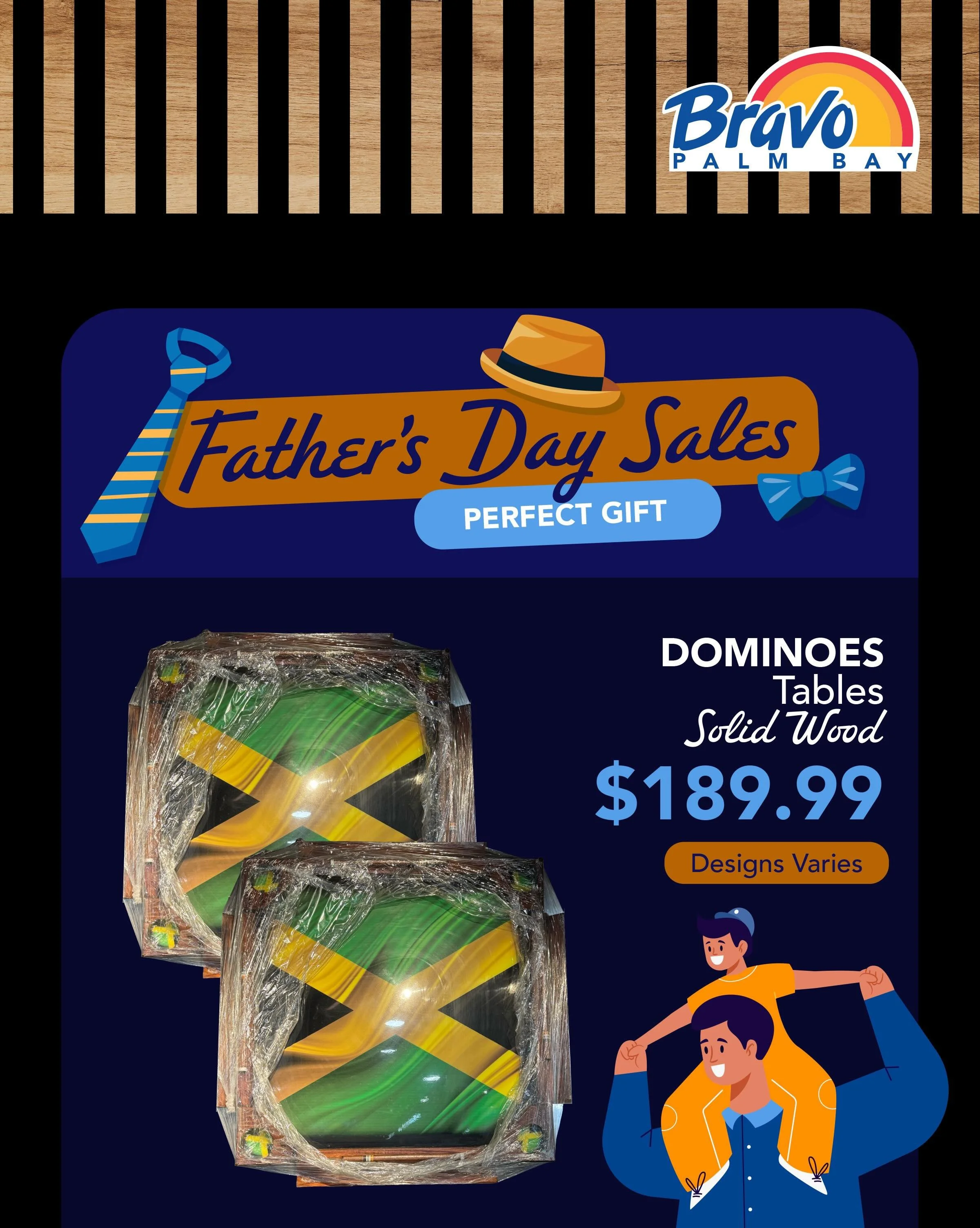 FATHER&rsquo;S DAY SALES 👨&zwj;🍼
It&rsquo;s time to show DAD the perfect gift for being the best, pass by our store to grab a Dominoes Table with the perfect unique design your dad will love.

🛒🛒🛒🛒🛒🛒🛒

VENTAS DEL D&Iacute;A DE LOS PADRES 👨&