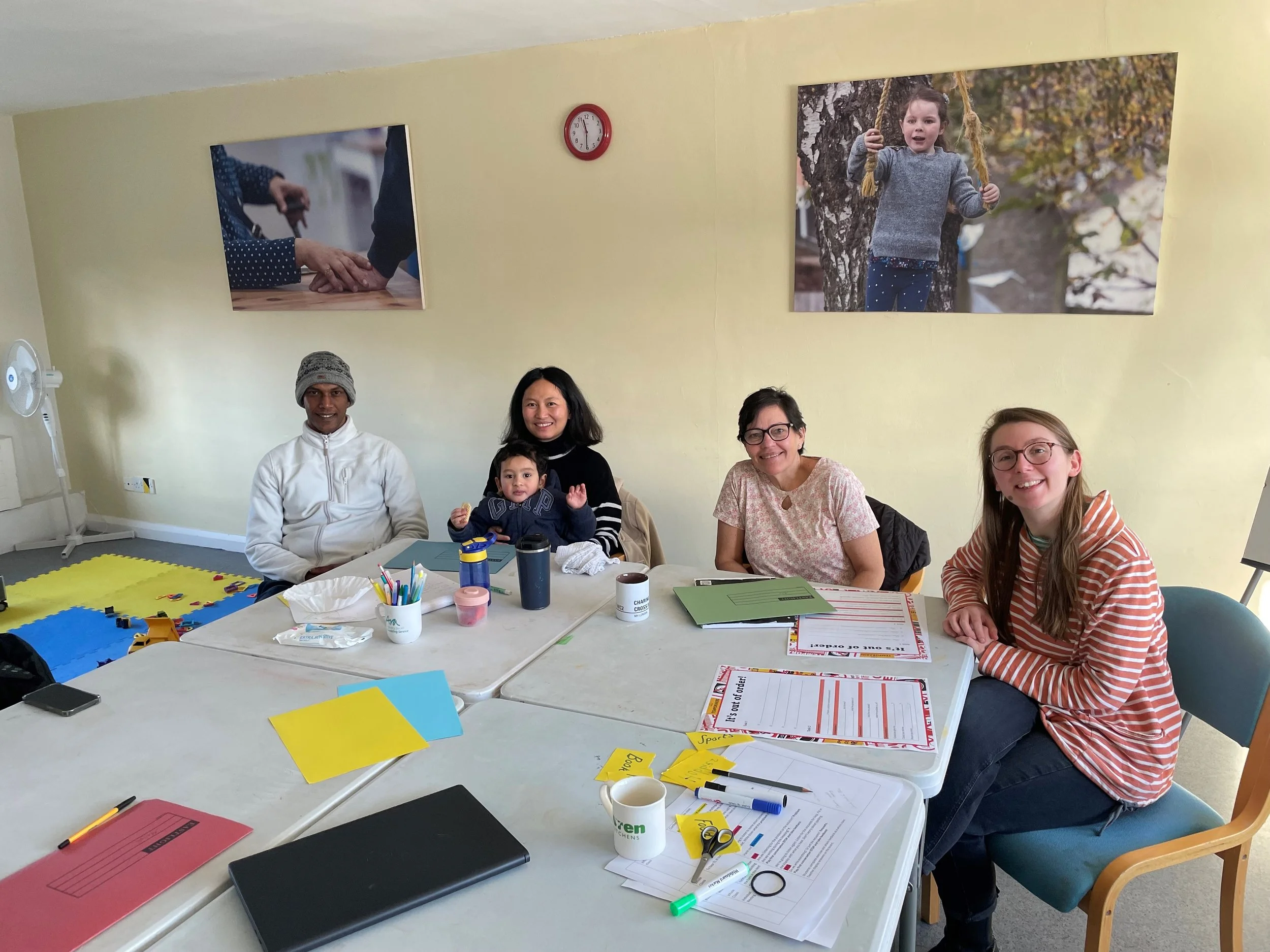 ESOL attendees sitting around a table