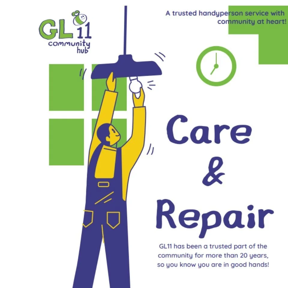 Poster for GL11 care and repair handyman service