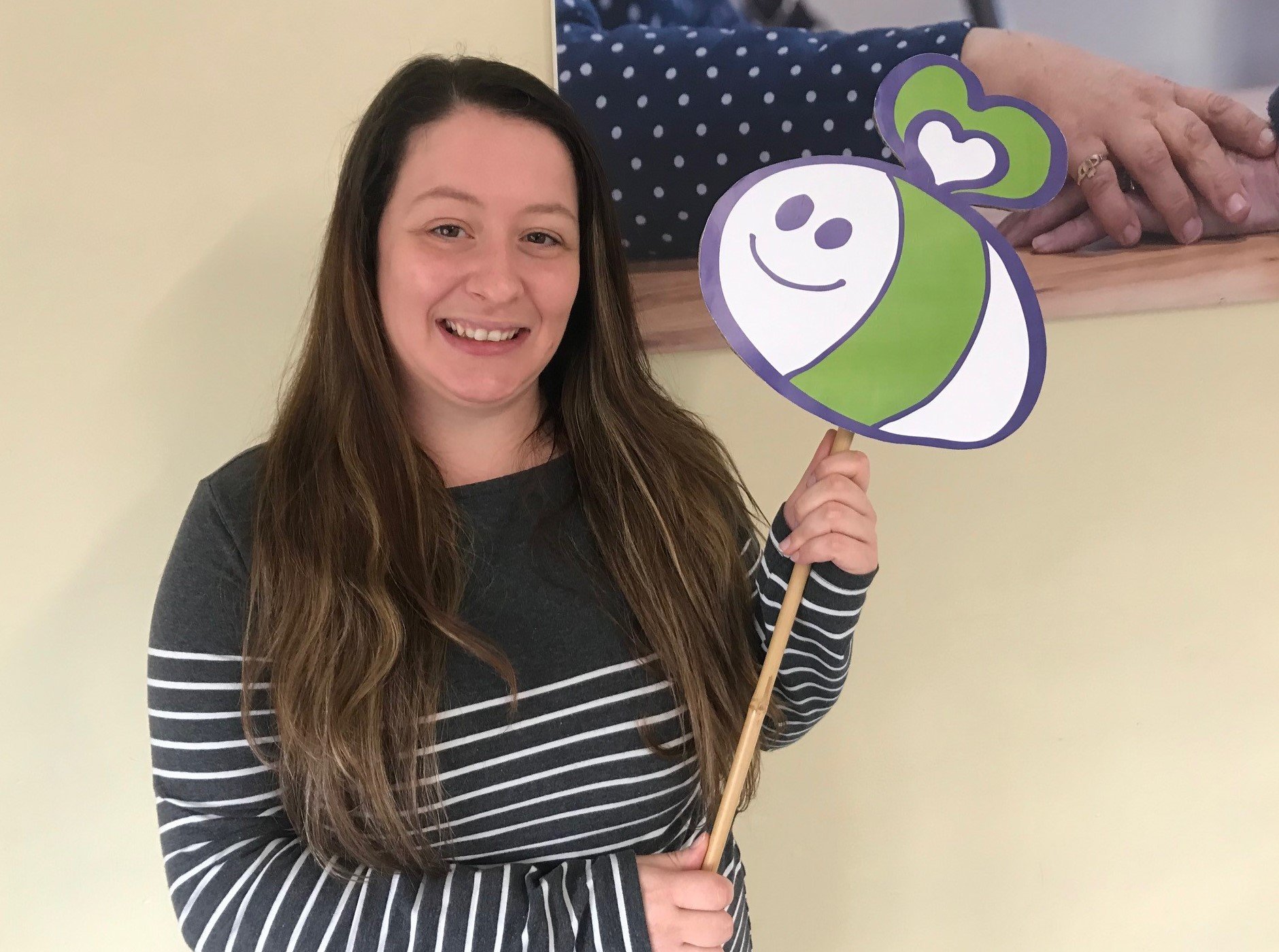 Sam holding the GL11 Bee