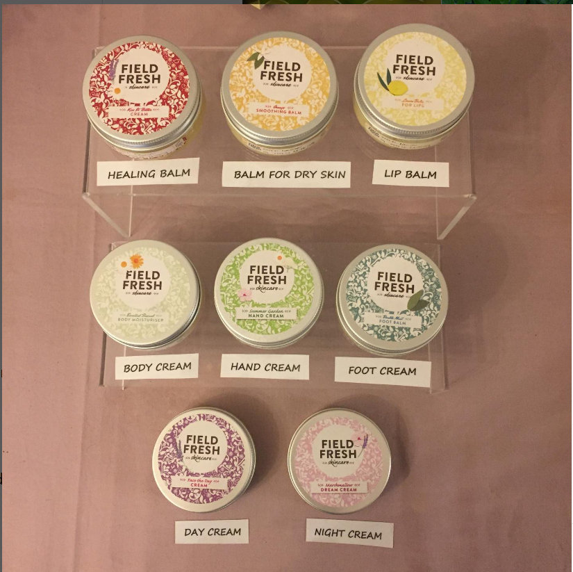 Little pots of botanical hand creams