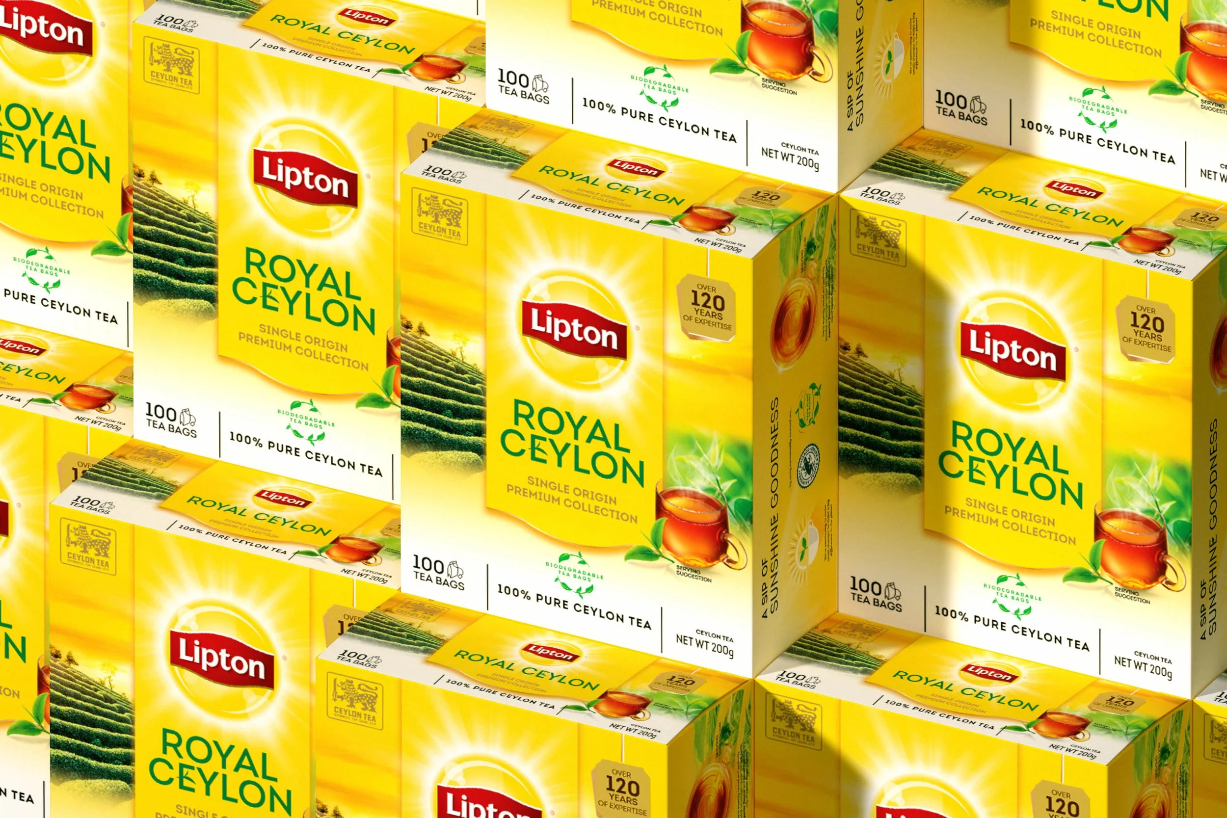 Lipton <span>Packaging design for Ceylon tea.
