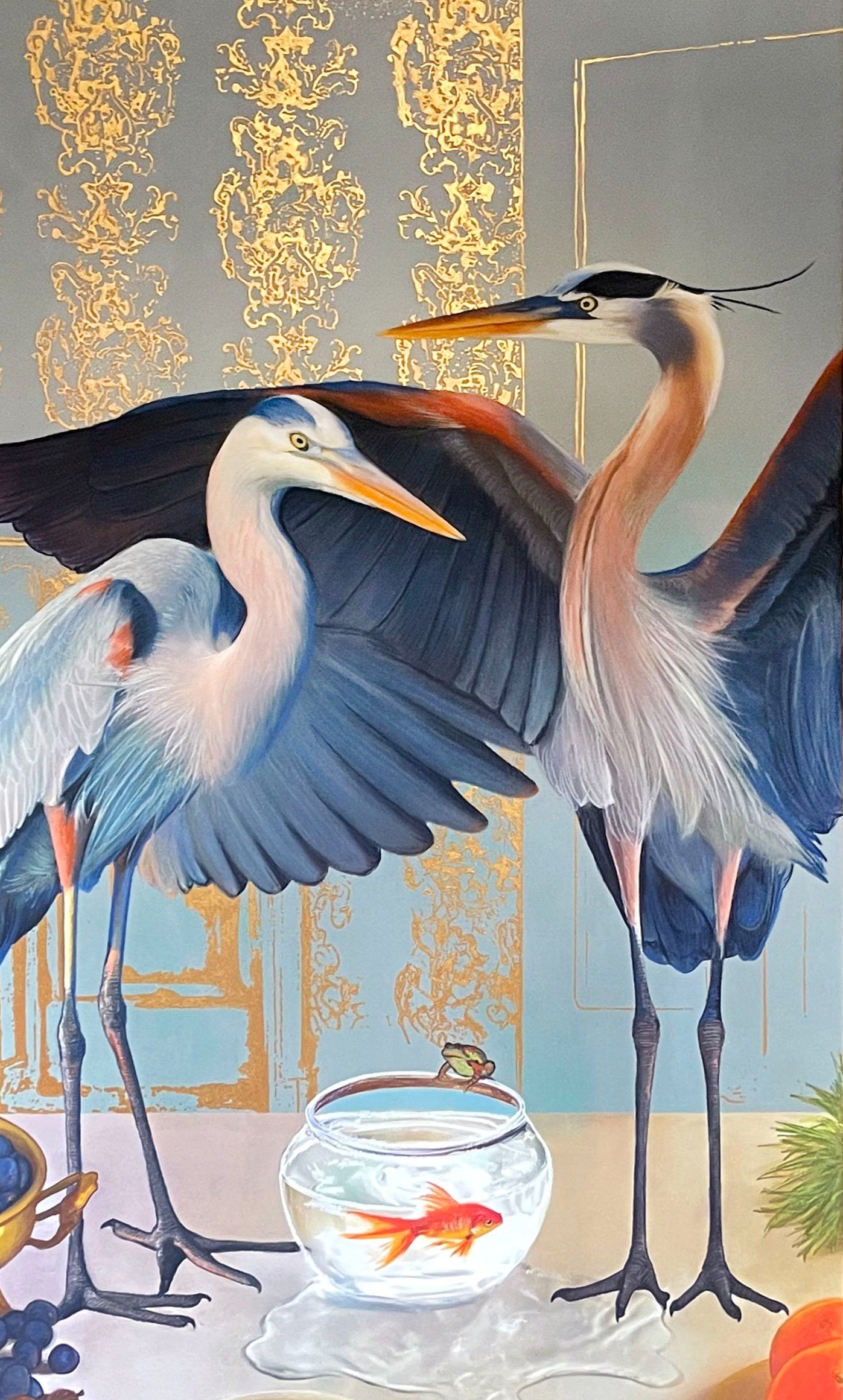 Herons, 18"x36"