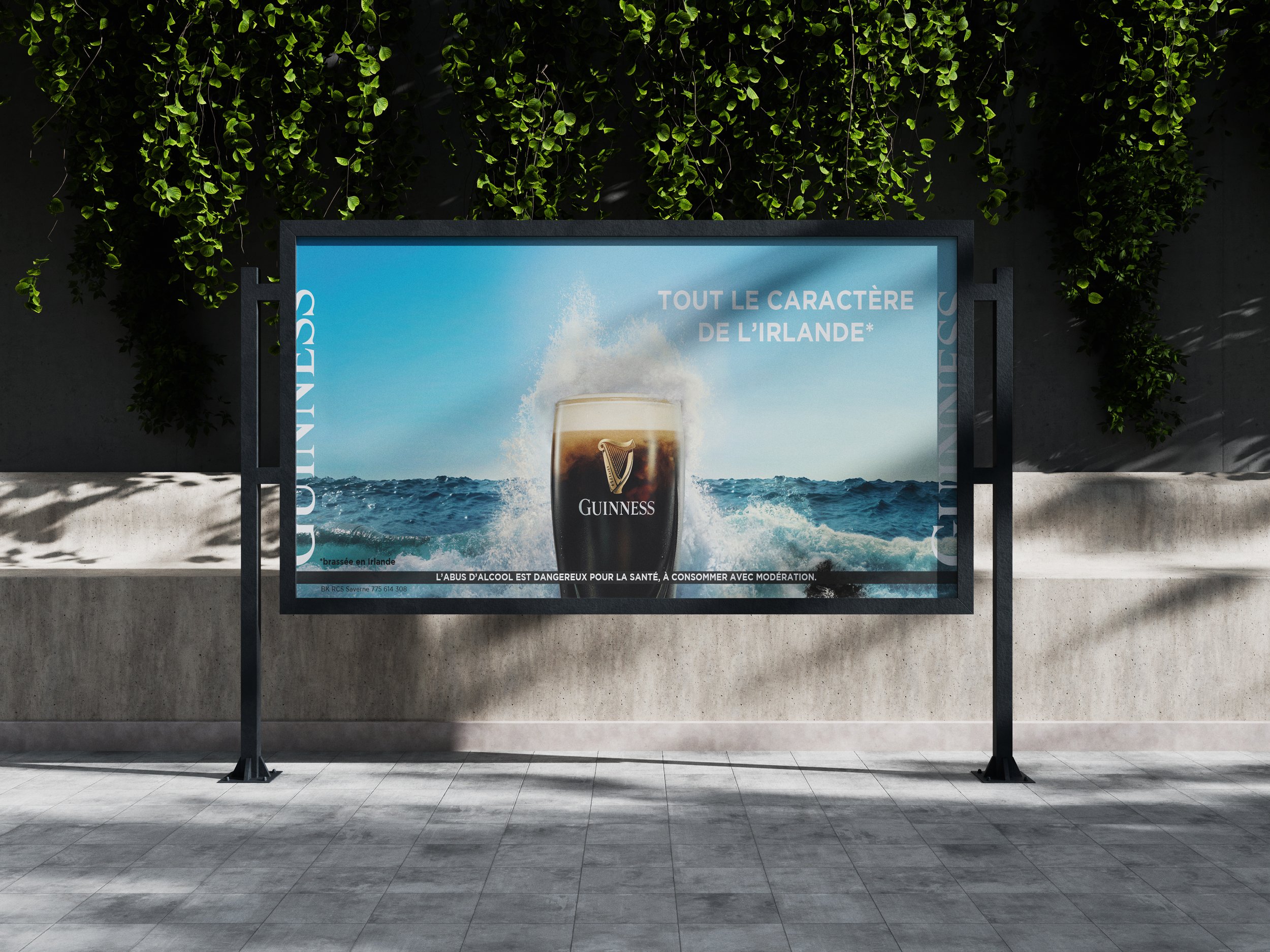 Billboard Guinness Lorient 2022 — campagne print direction artistique