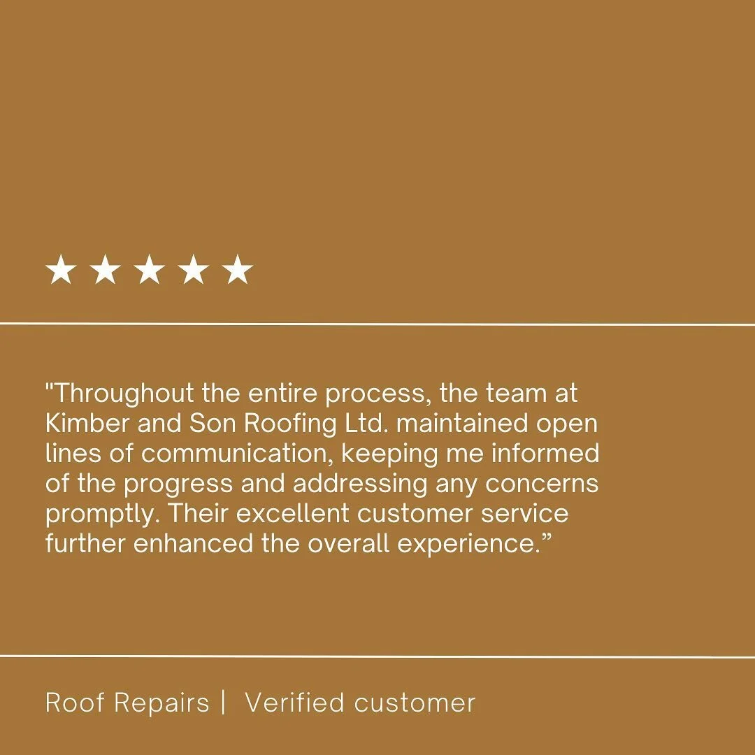 Here at Kimber and Son Roofing we understand communication is key to our clients. We strive to deliver excellent customer service it&rsquo;s always been our highest priority.🌟🌟🌟🌟🌟

#roofing #roof #roofingcontractor #roofer #roofingcontractors #f