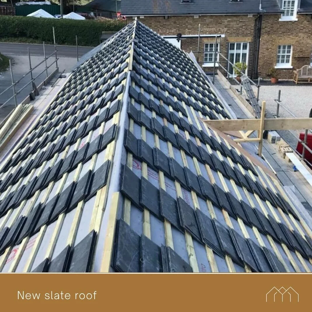 New slate roof installation underway for our client.
🏠 

Kimber &amp; Son Roofing Ltd is a family business, established in 1962.

Here at Kimber &amp; Son Roofing Ltd, we have over 60 years experience within the industry and work to the very highest