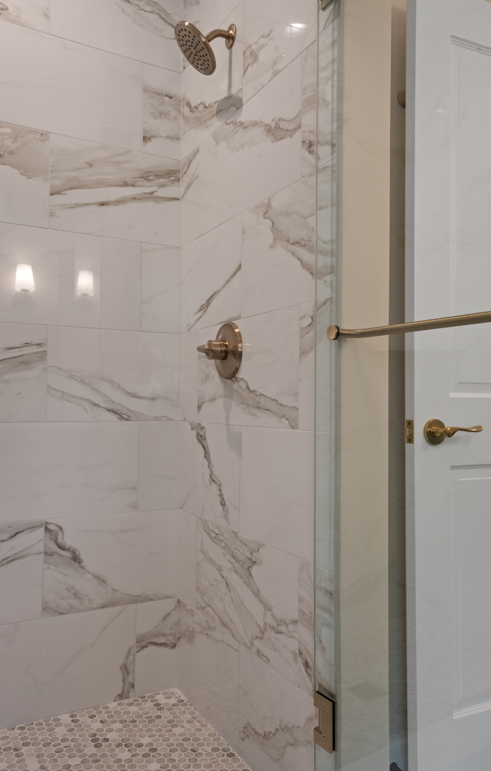 Marbled Shower Remodel
