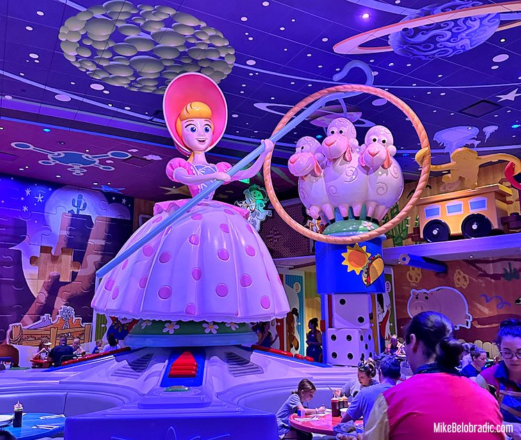 Bo Peep inside Roundup Rodeo BBQ