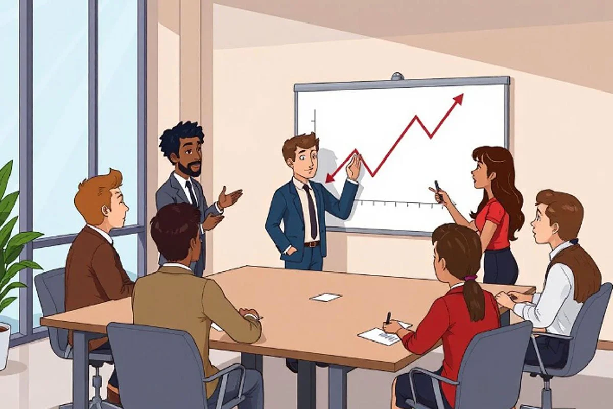 Tech startup meeting