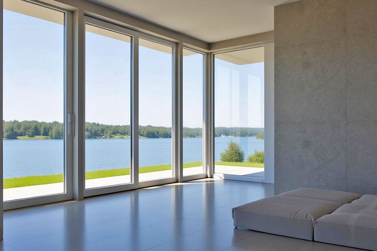 Luxury home view from the inside.