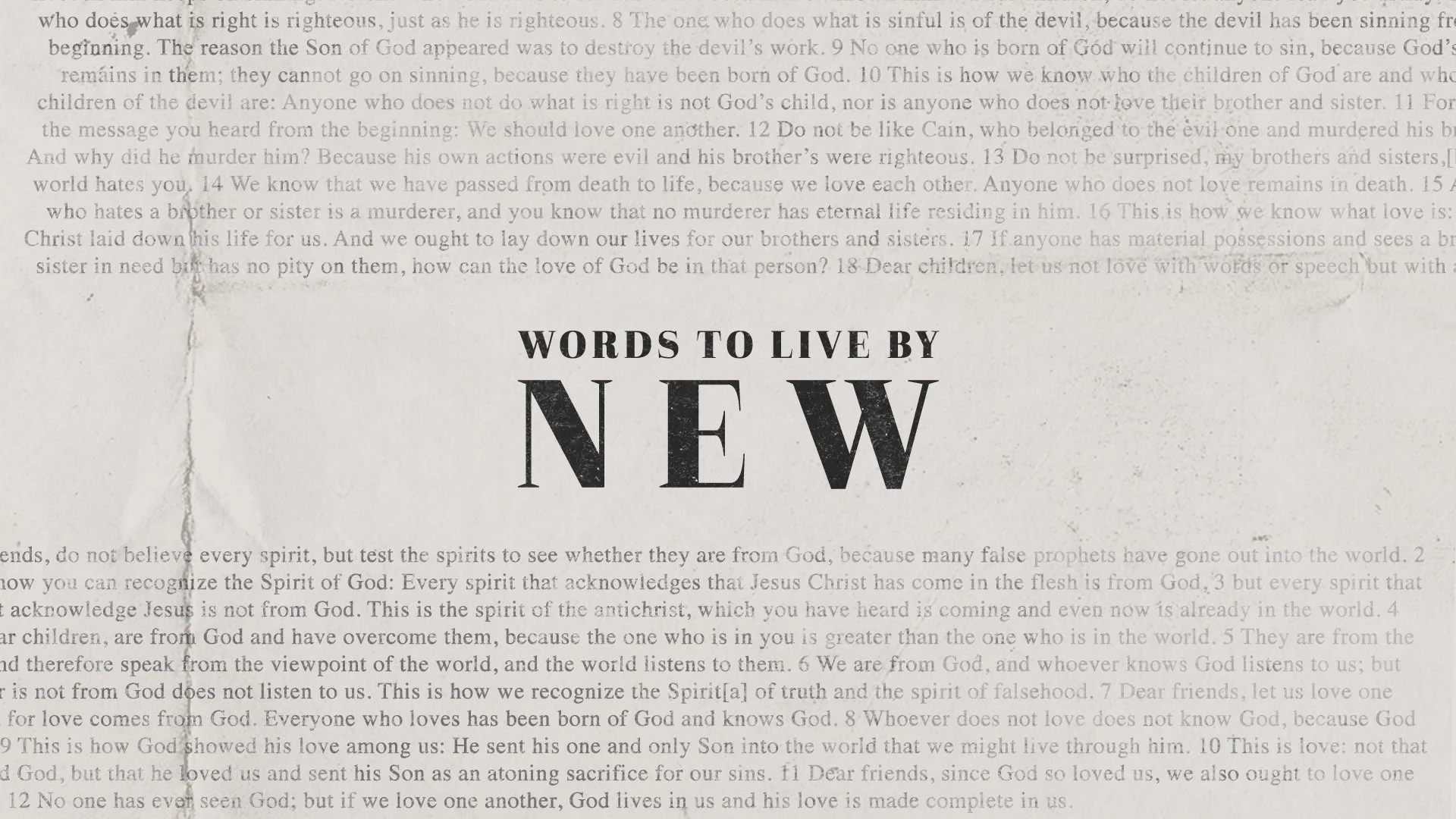Words To Live By - New