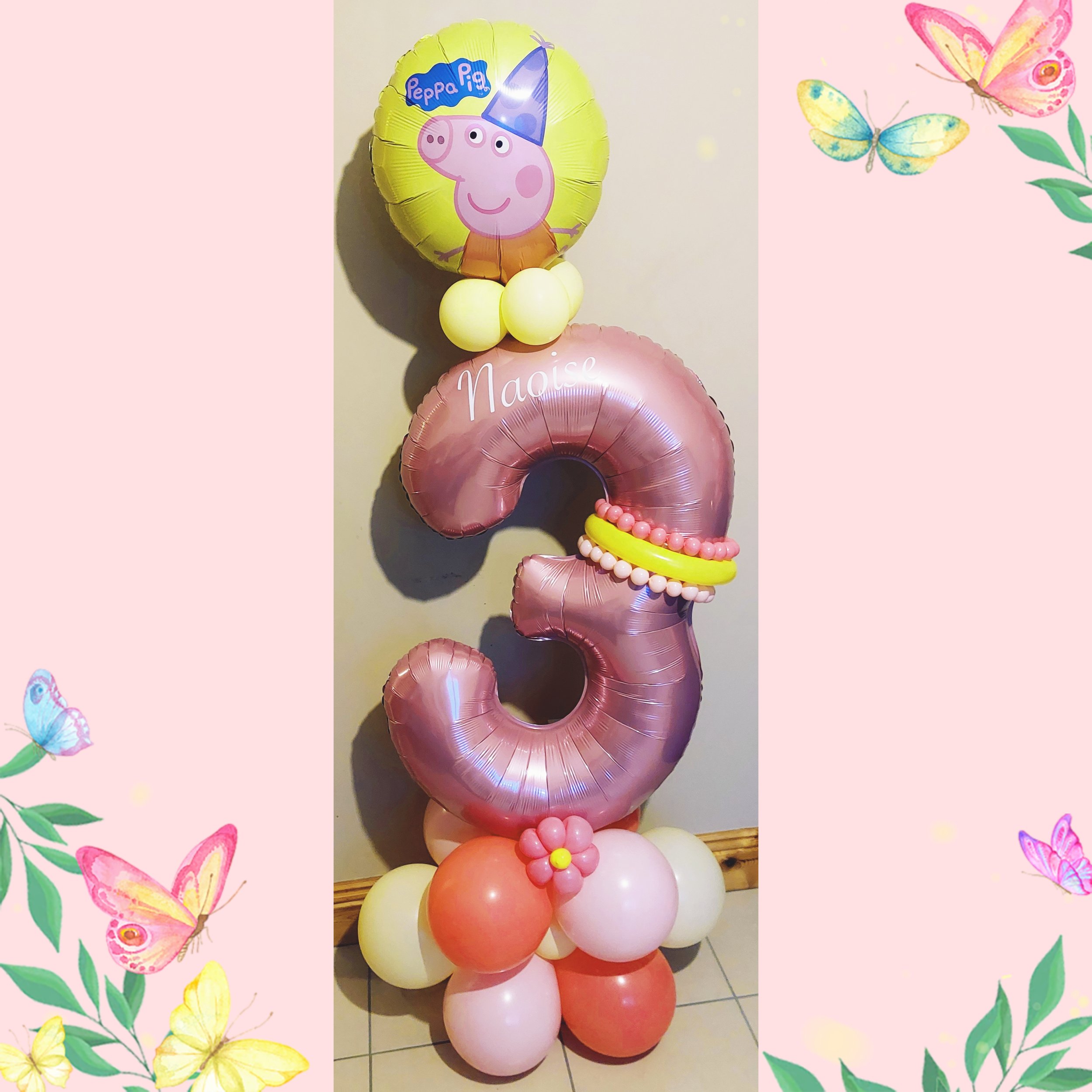 ITEM #53
€42
Personalised Peppa Pig balloon display.
