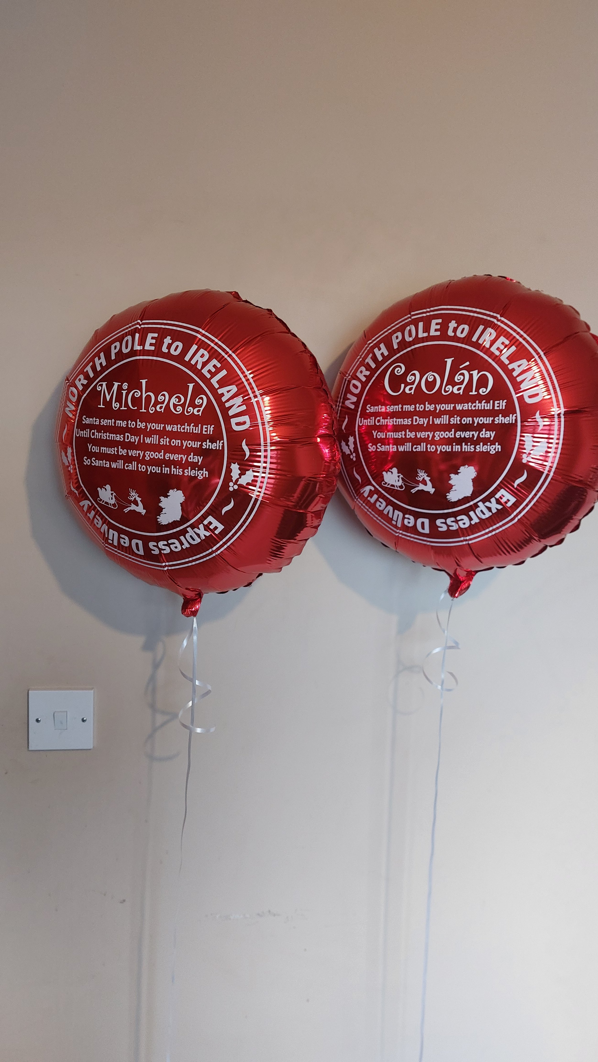 ITEM #19
€8.50 each
Personalised north pole delivery balloon.