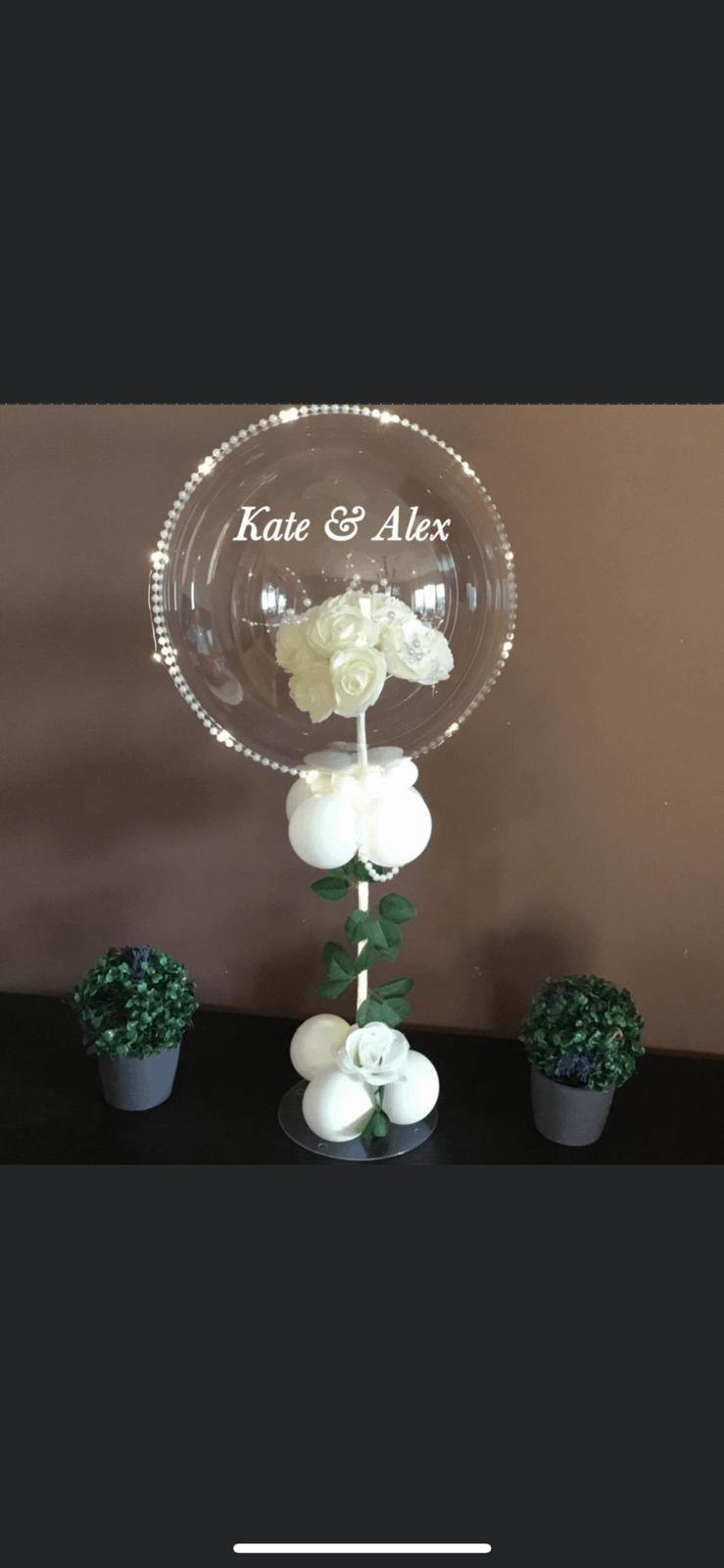 ITEM #20
€50
Personalised light up bubble balloon with bouquet of flower inside.