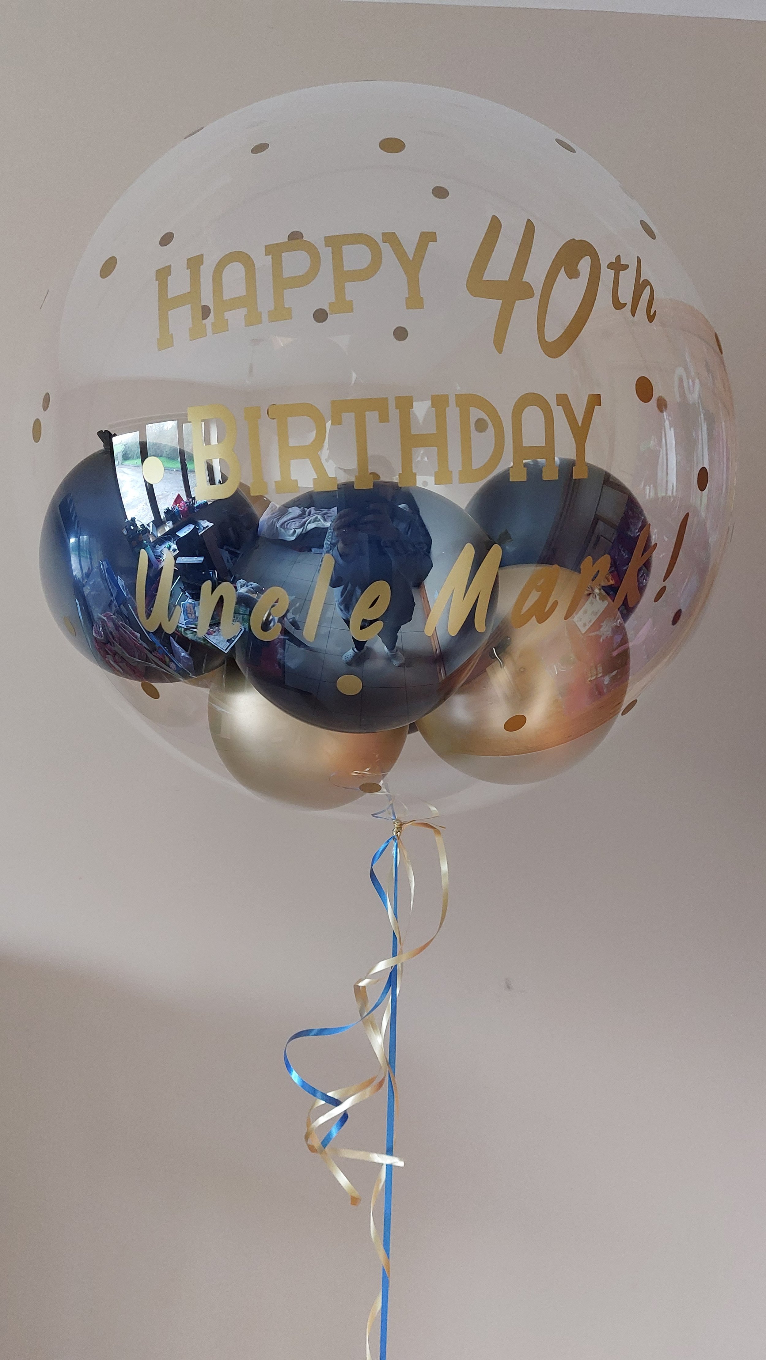 ITEM #7
€30
Personalised helium filled balloon with mini balloons inside.