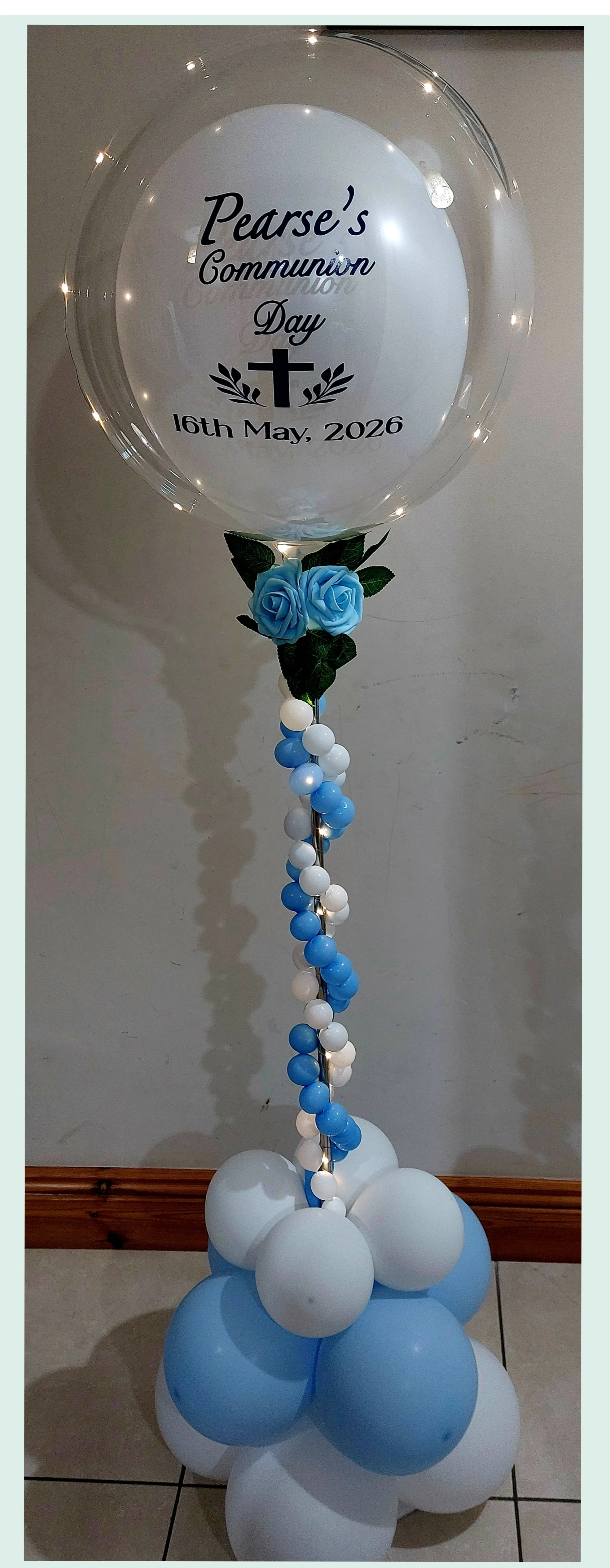 ITEM #95 --- Large bubble balloon spiral display.