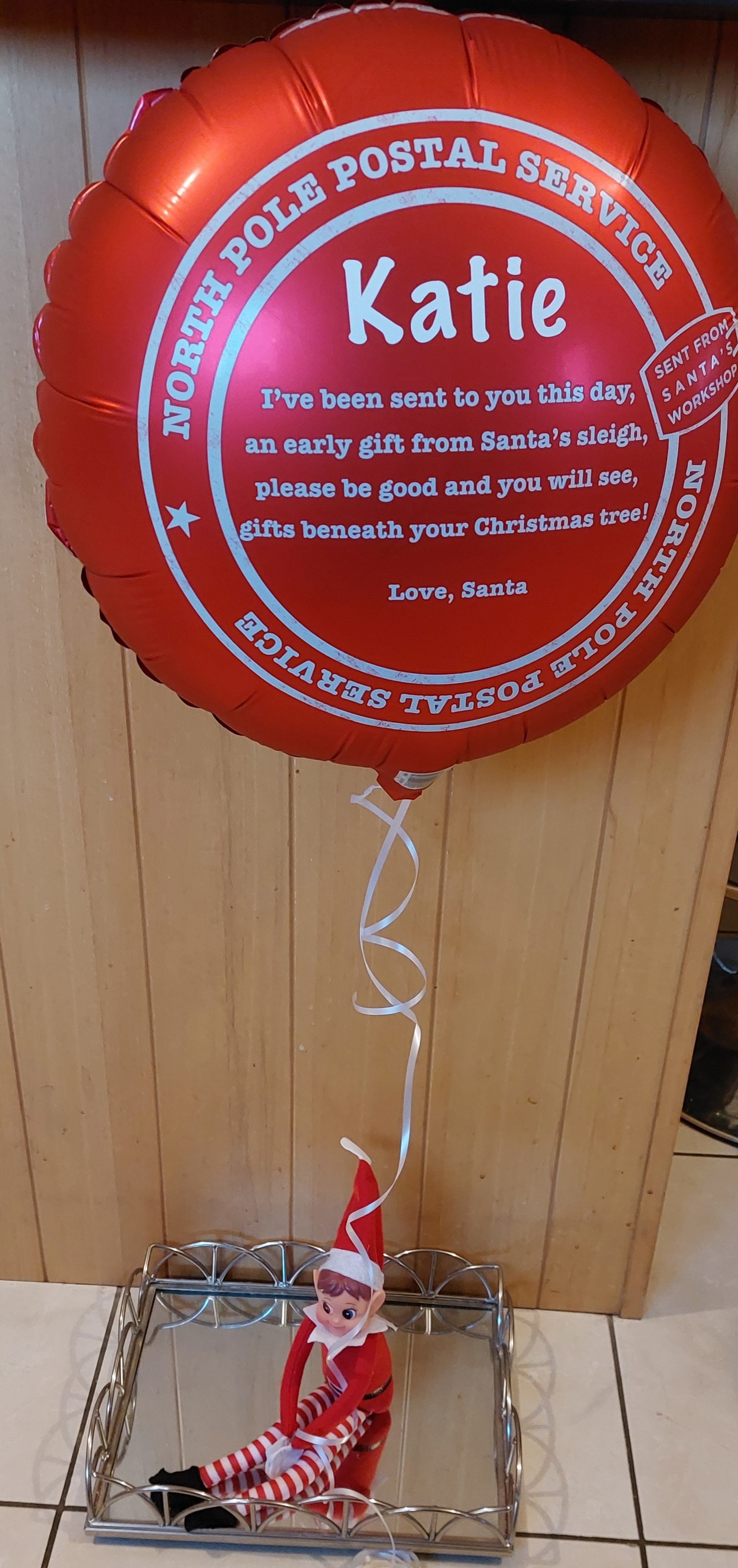 ITEM #45
€8.50
Personalised message from the north pole balloon. (excluding elf on the shelf).