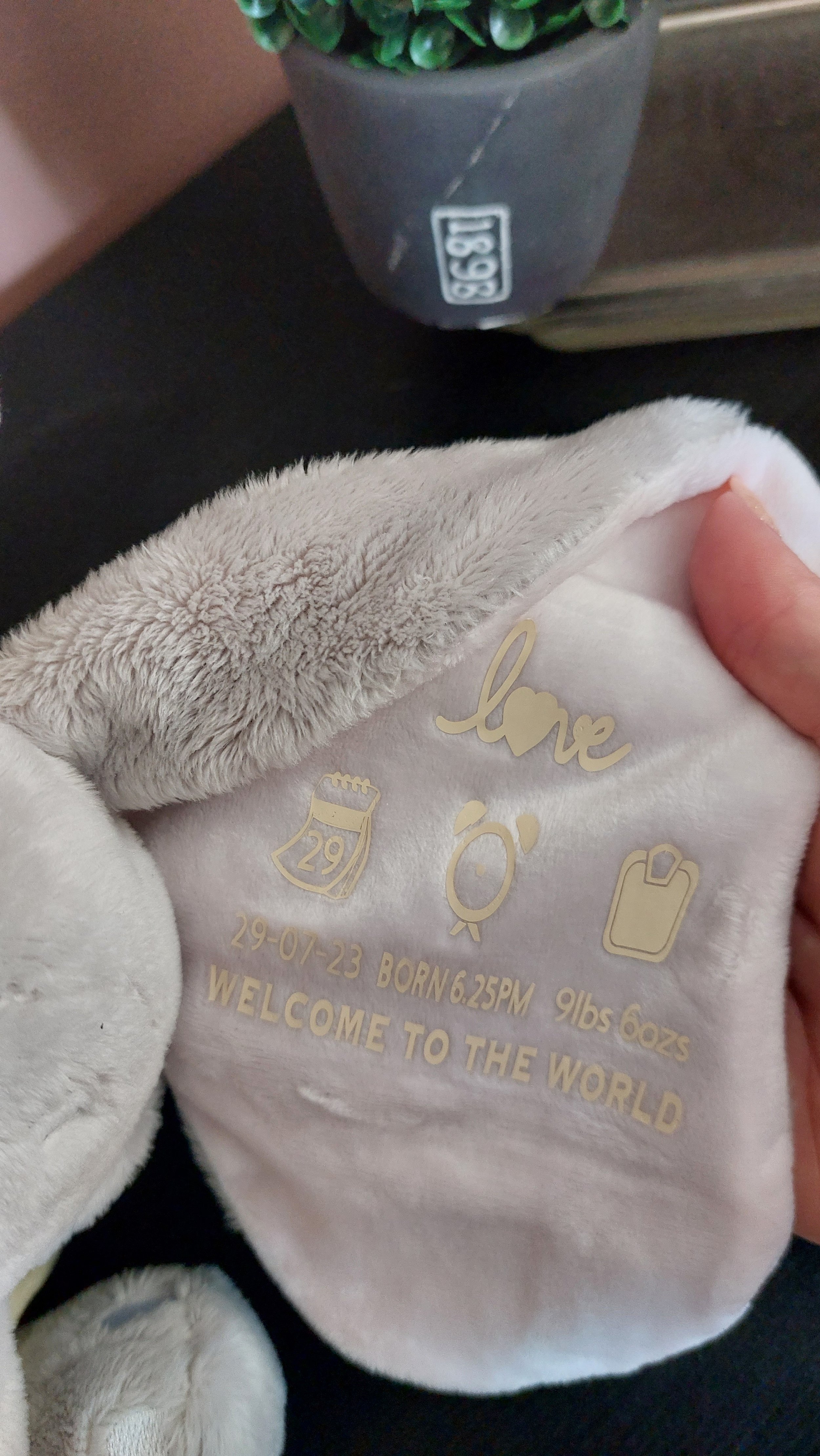 ITEM #60
€24
The other personalised ear of dumbo the elephant teddy.
