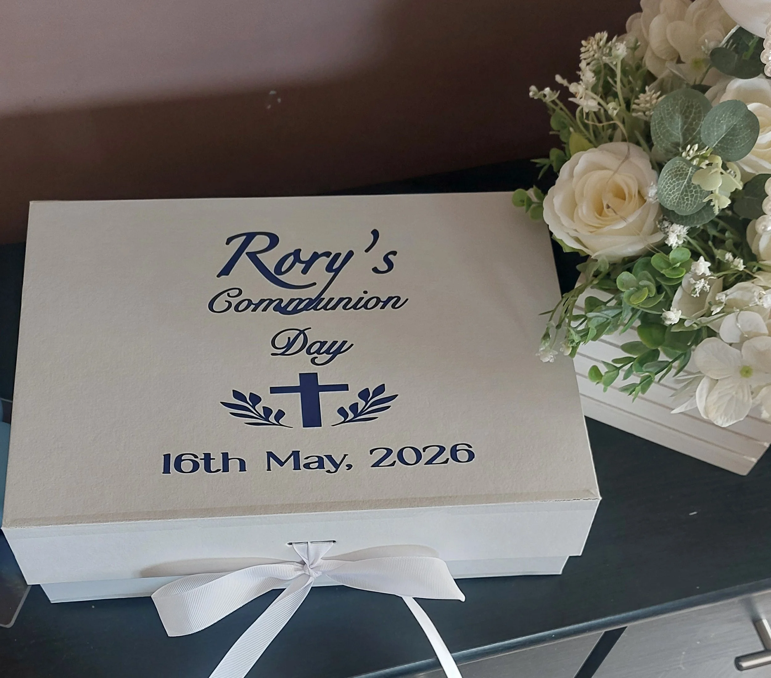 ITEM #97 --- Personalised communion gift box.