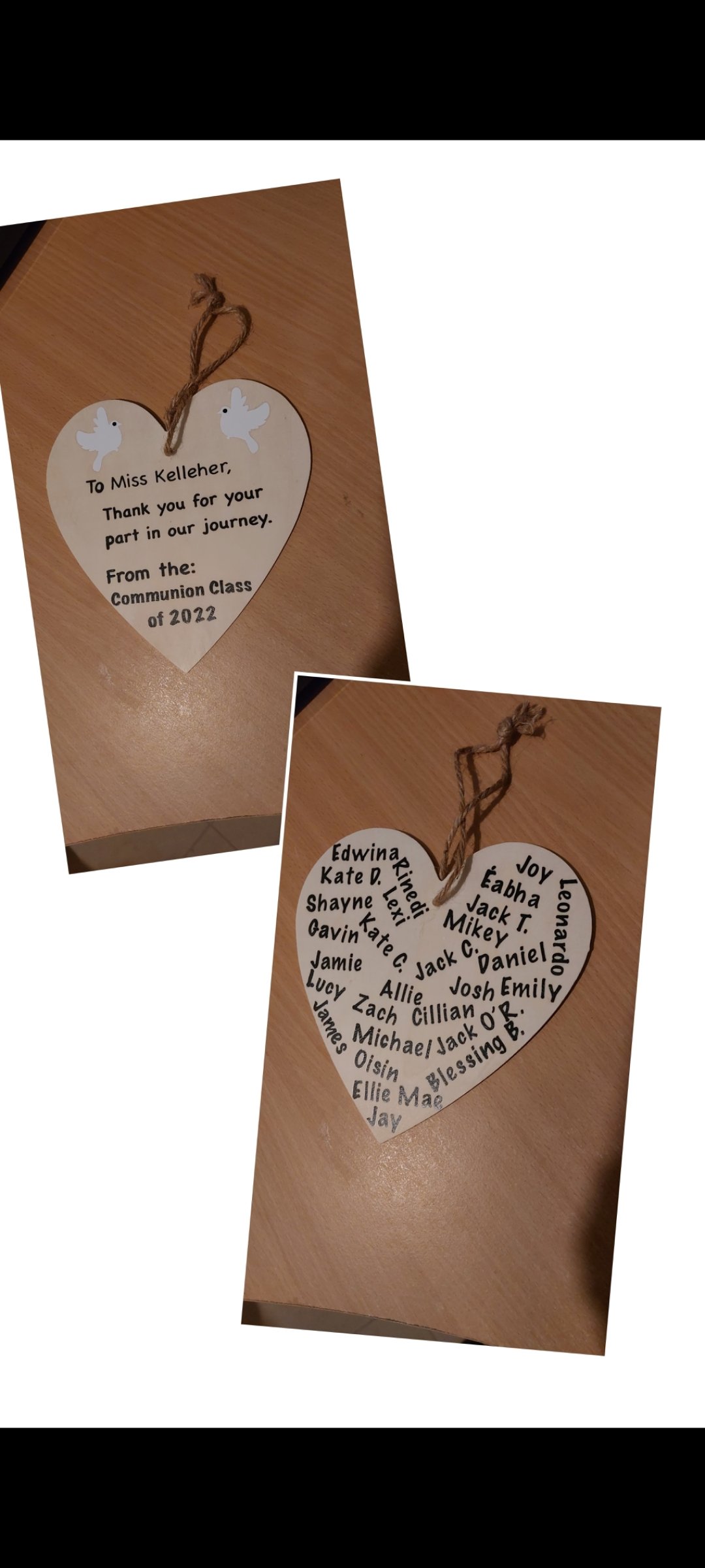 ITEM #11
€12
Personalised class communion class appreciation gift for teacher.