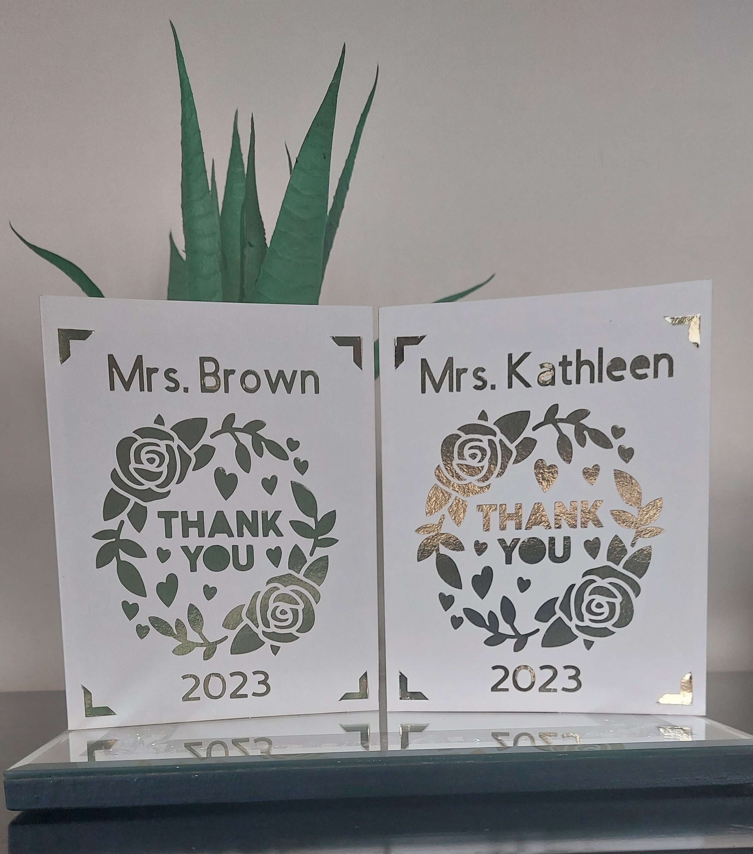 ITEM #7
€8.50 each
Personalised thank you teacher card.