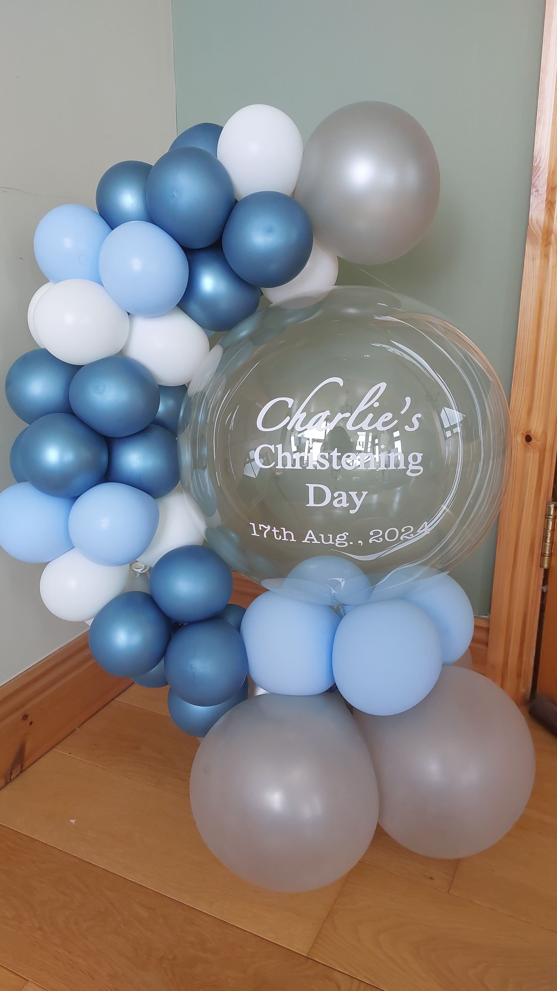 ITEM #40
€50
Personalised bubble balloon hug. (Blue)