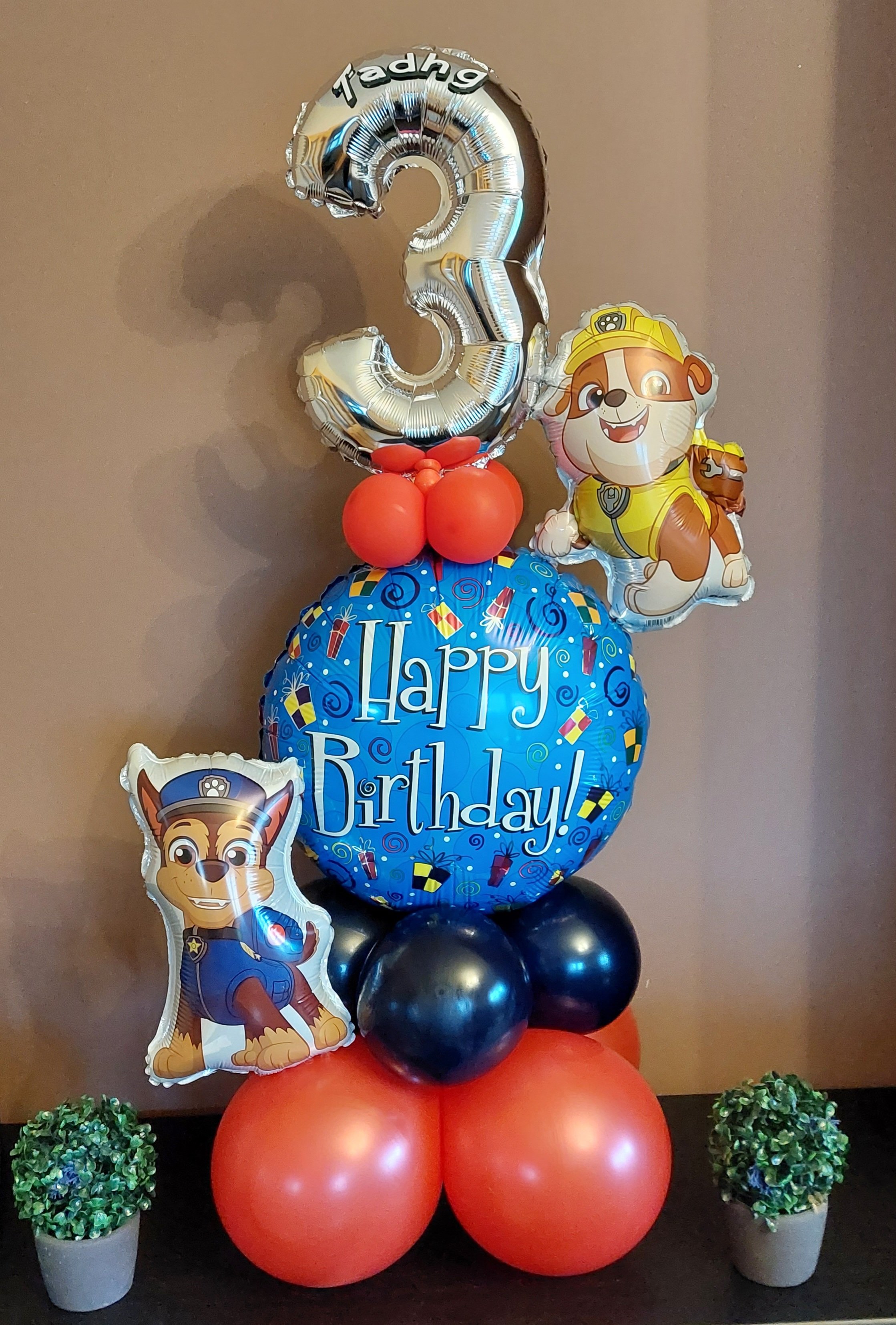 ITEM #70
€38
Personalised Paw Patrol balloon display.