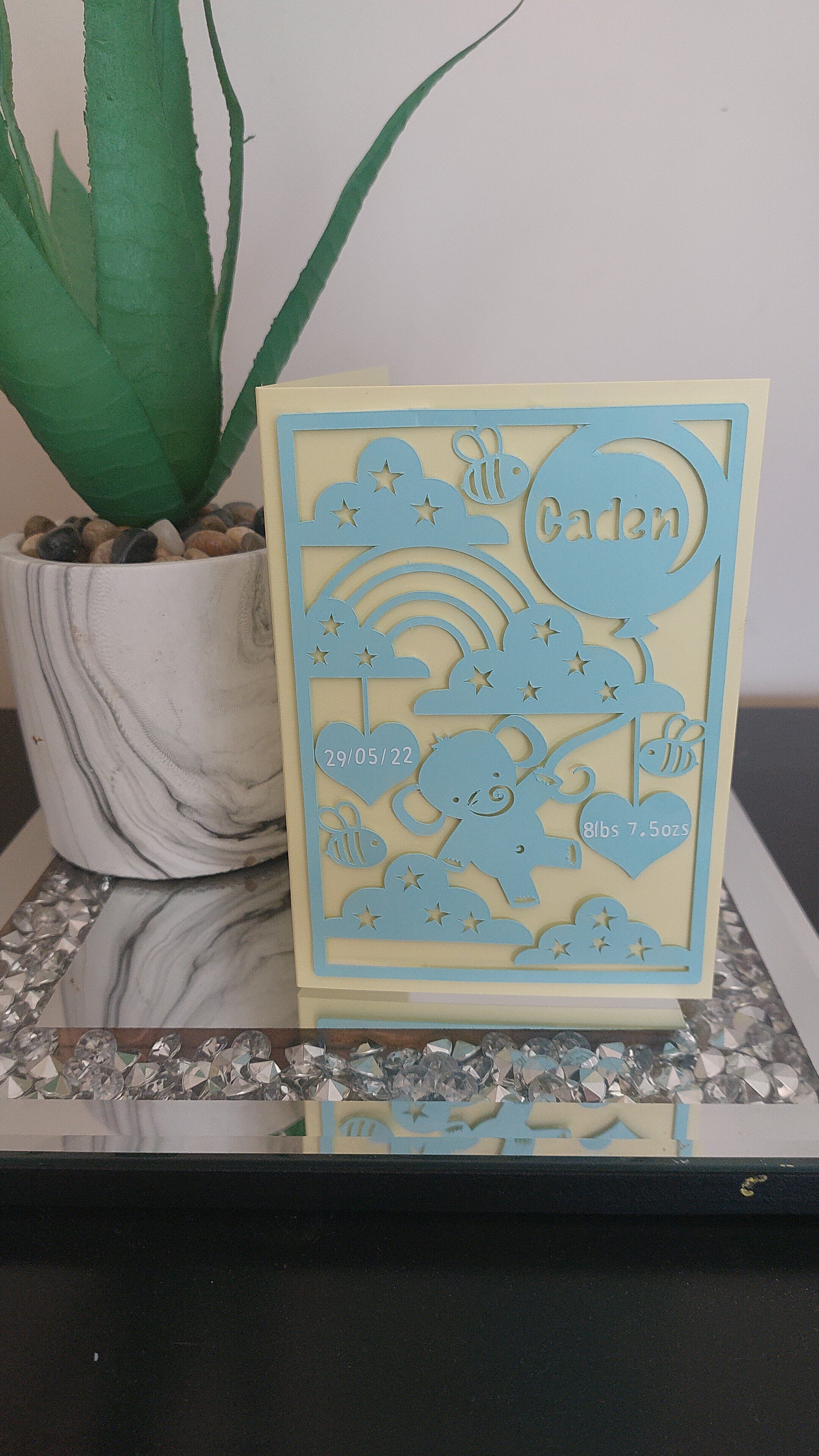 ITEM #84
€8.50
Customizable card for a newborn baby.
