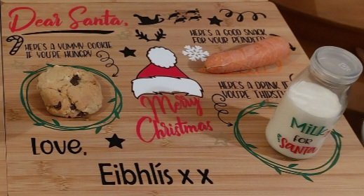 ITEM #33
€15
Personalised Christmas eve Santa board.