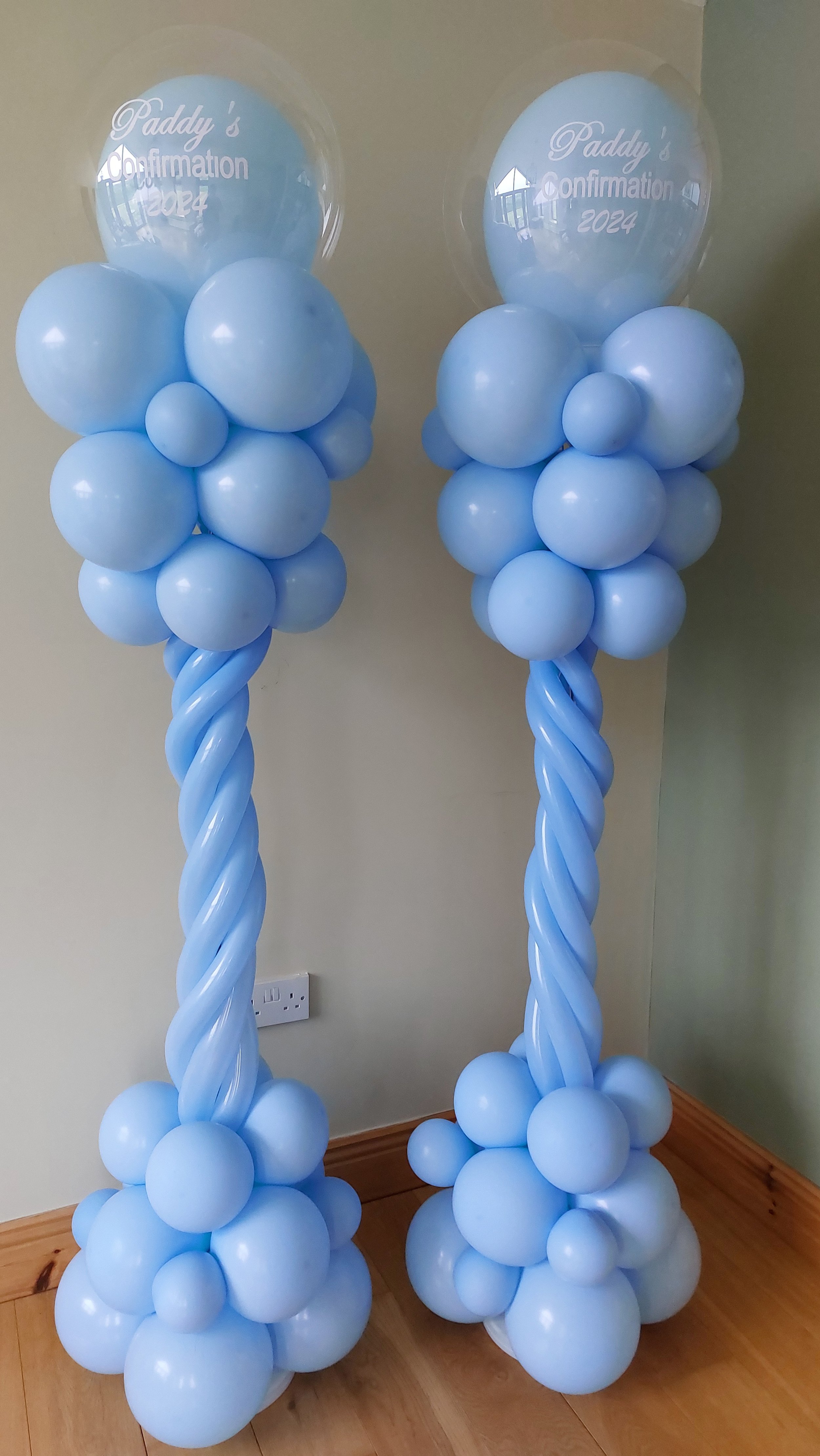 ITEM #34
€65 each
Large column balloon display. (including stand)