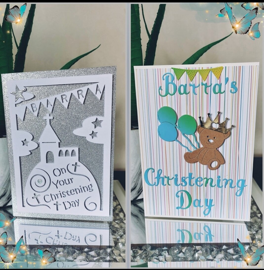 ITEM #59
€8.50 each
Different variations of personalised Christening cards.