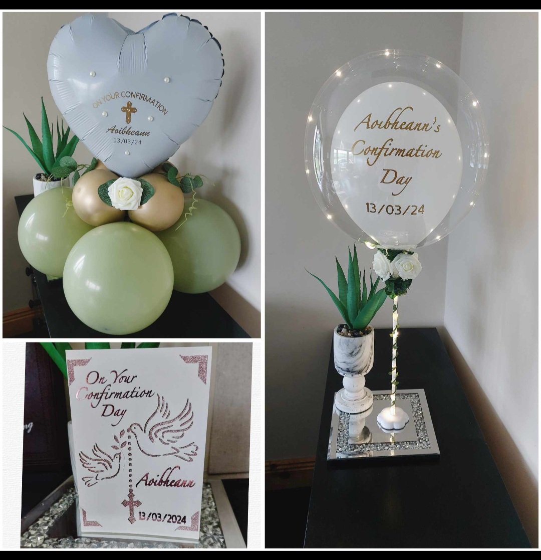 ITEM #48
*SPECIAL DEAL €55*
Package including one light up table display, one heart table display and a personalised card