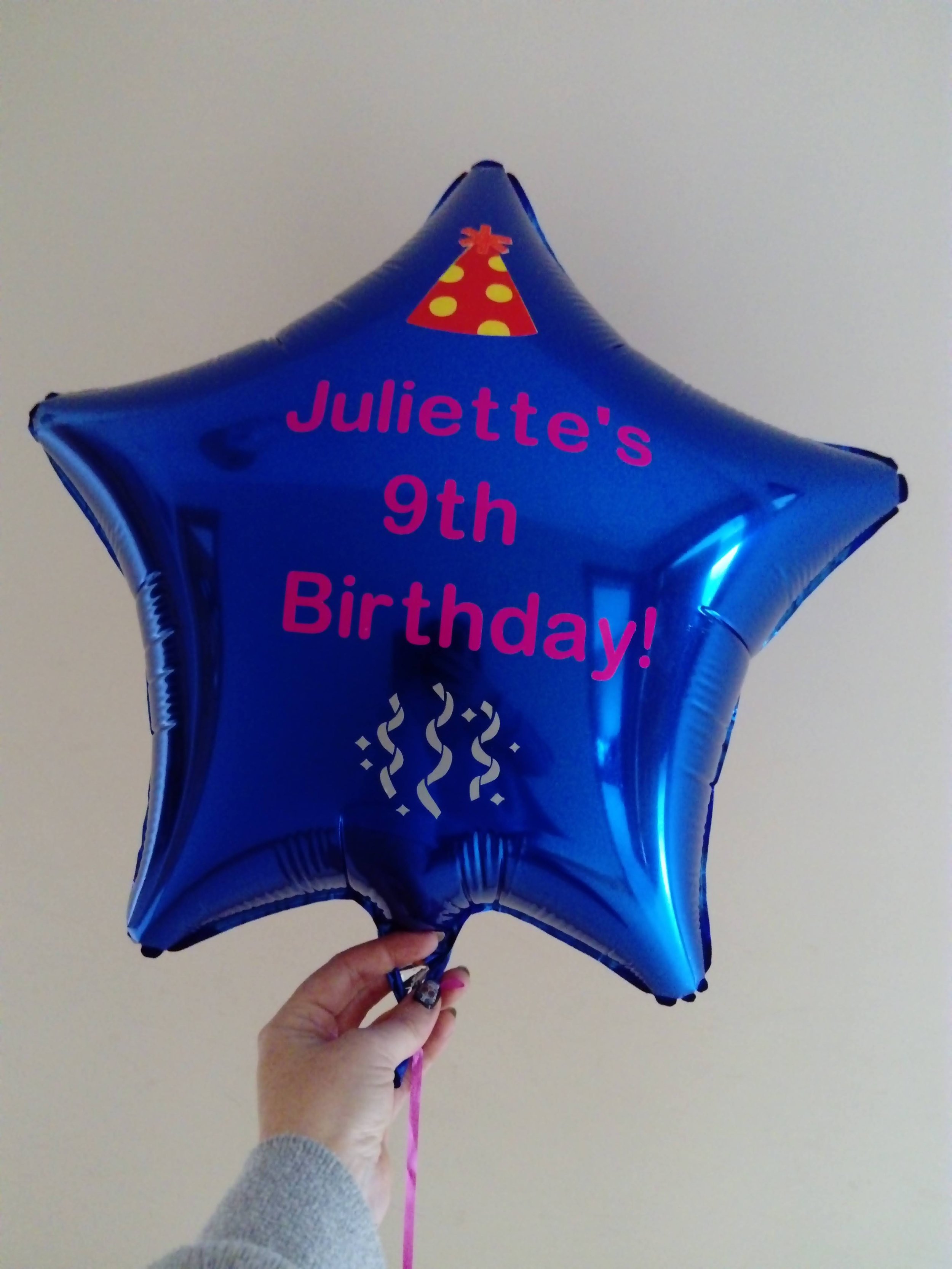 ITEM #148
€10
Personalised helium filled balloon .