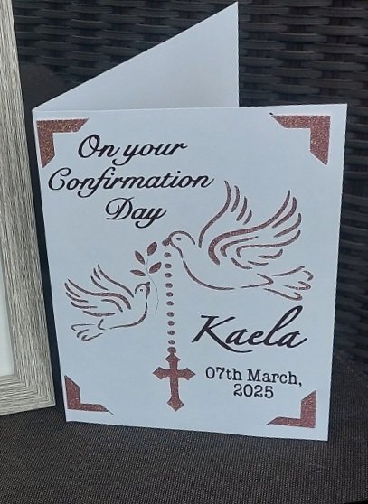 ITEM #52
€8.50
Confirmation date and name card.