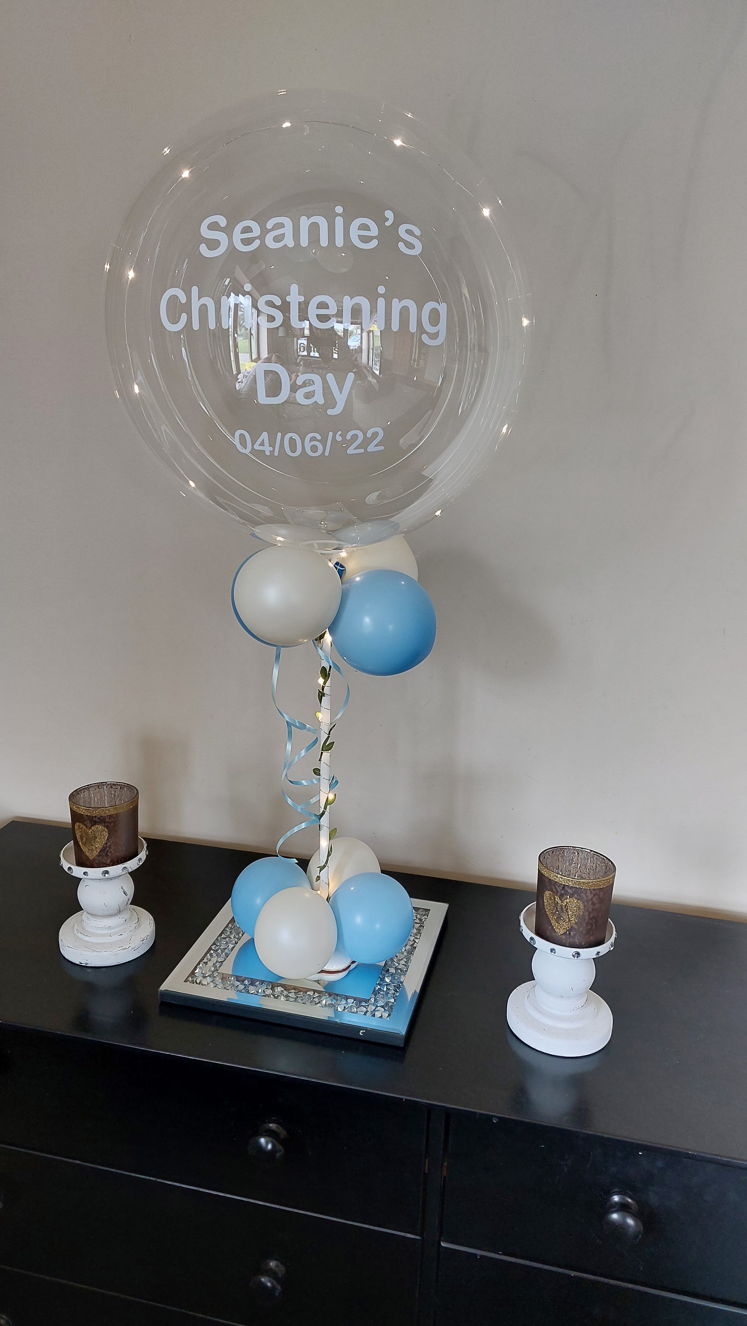 ITEM #86
€24
Personalised Christening light up bubble balloon.