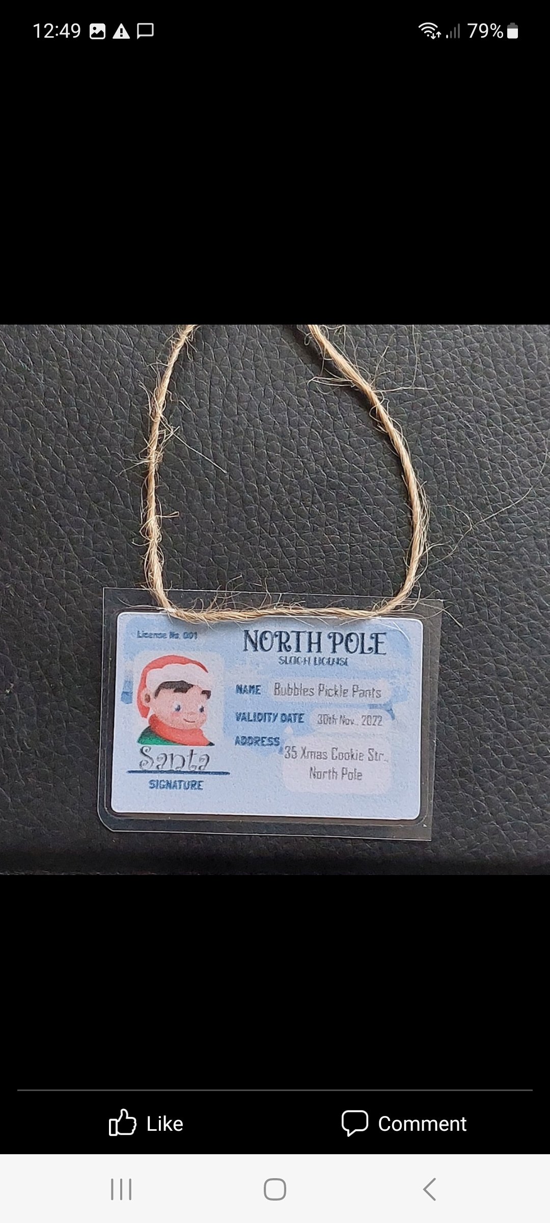 ITEM #34
€8
Elf drivers license.