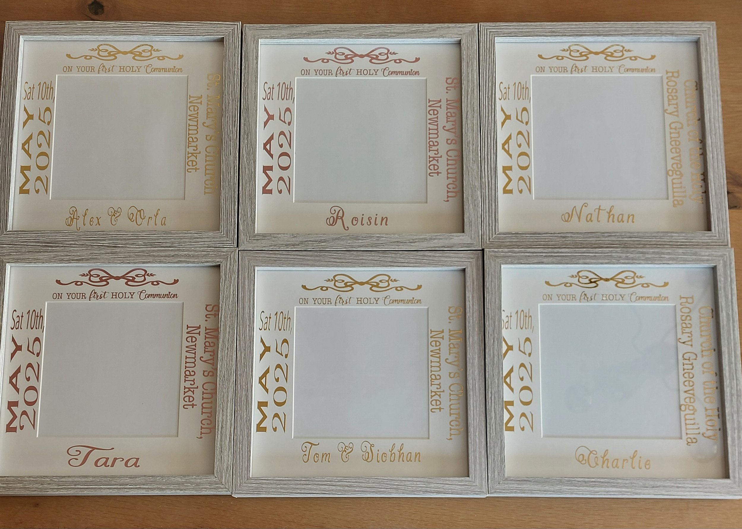 ITEM #79
€24
Personalised photo frames.