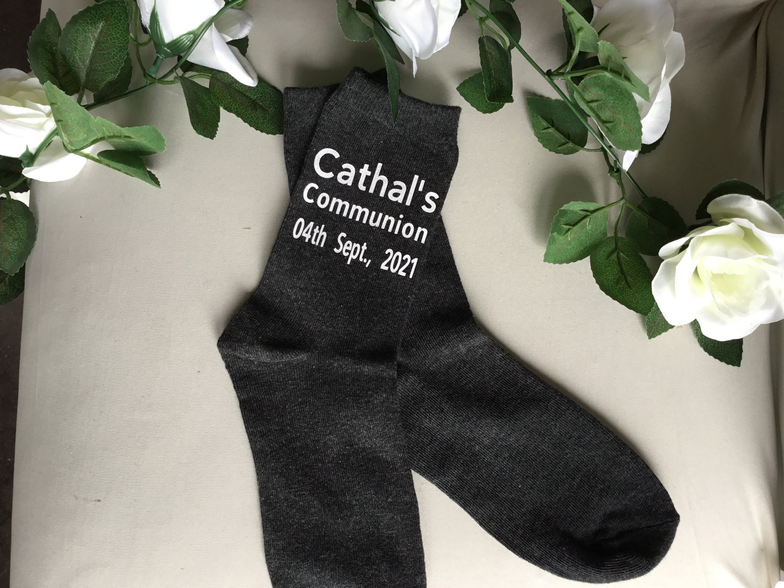 ITEM #7
€8.50
Personalised Communion socks for boys.