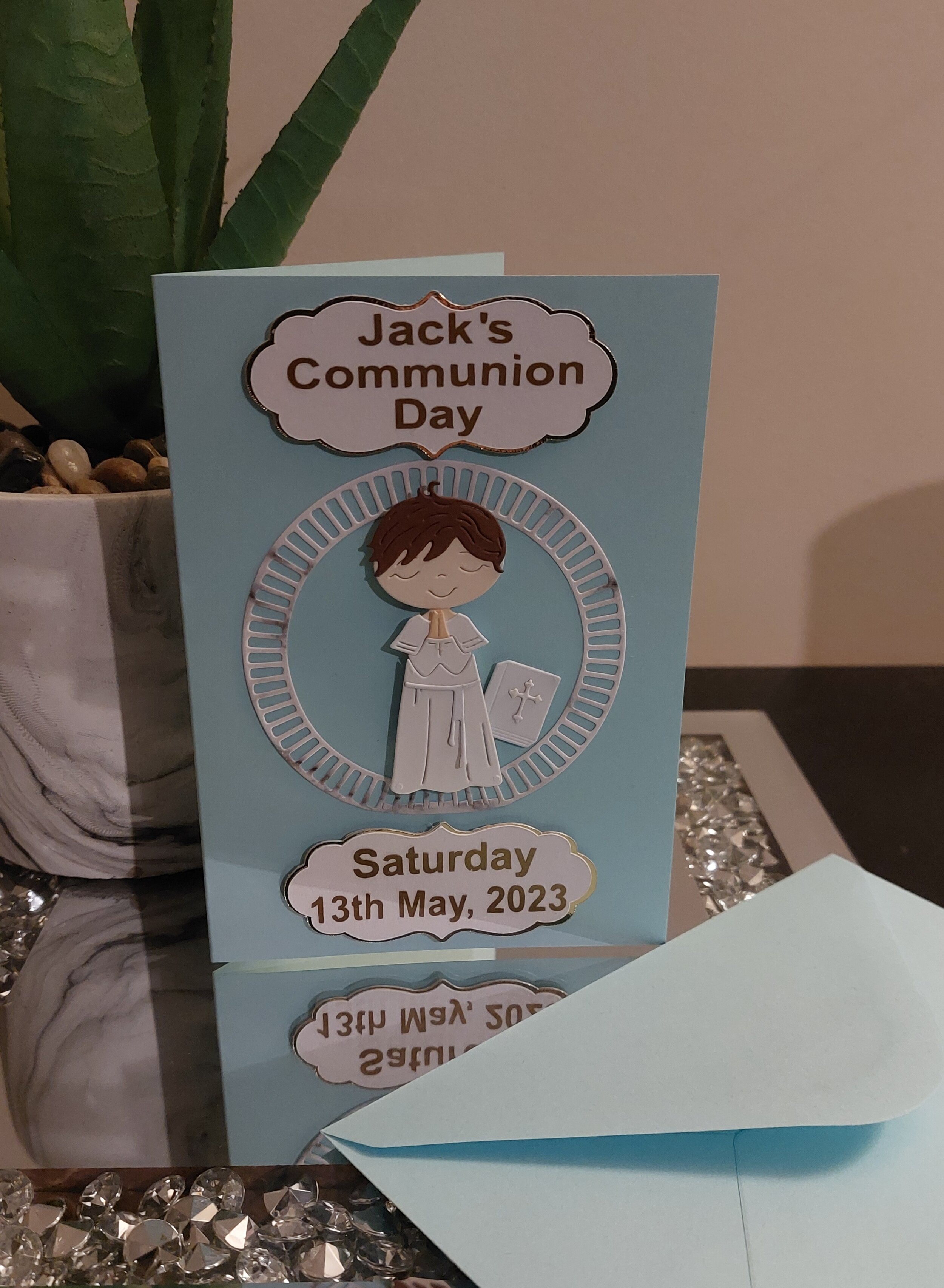 ITEM #1
€8.50
Personalised Communion boy card.