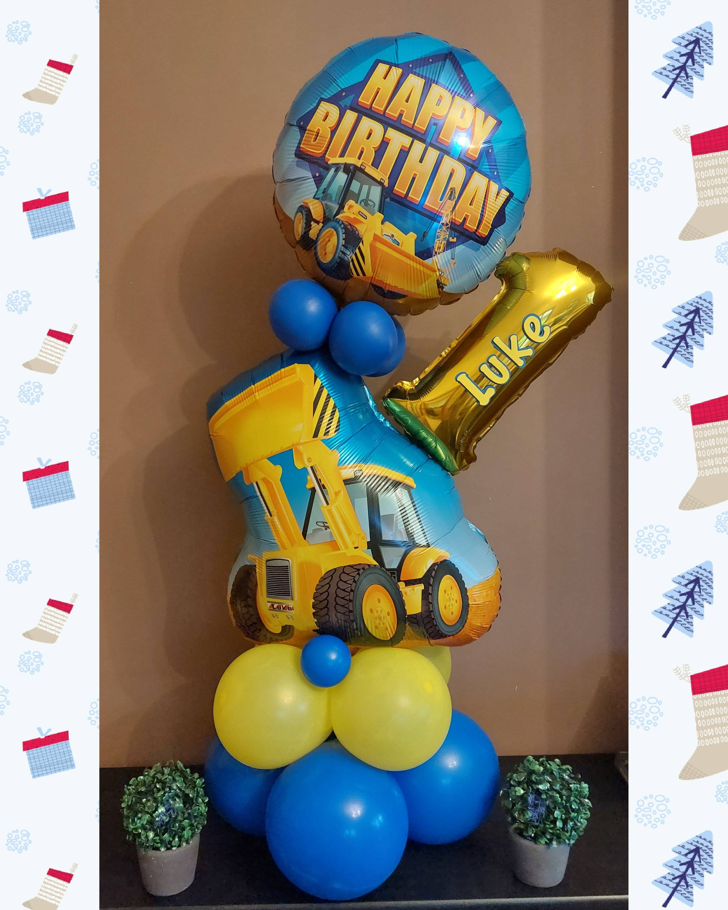ITEM #65
€35
Personalised construction balloon display.