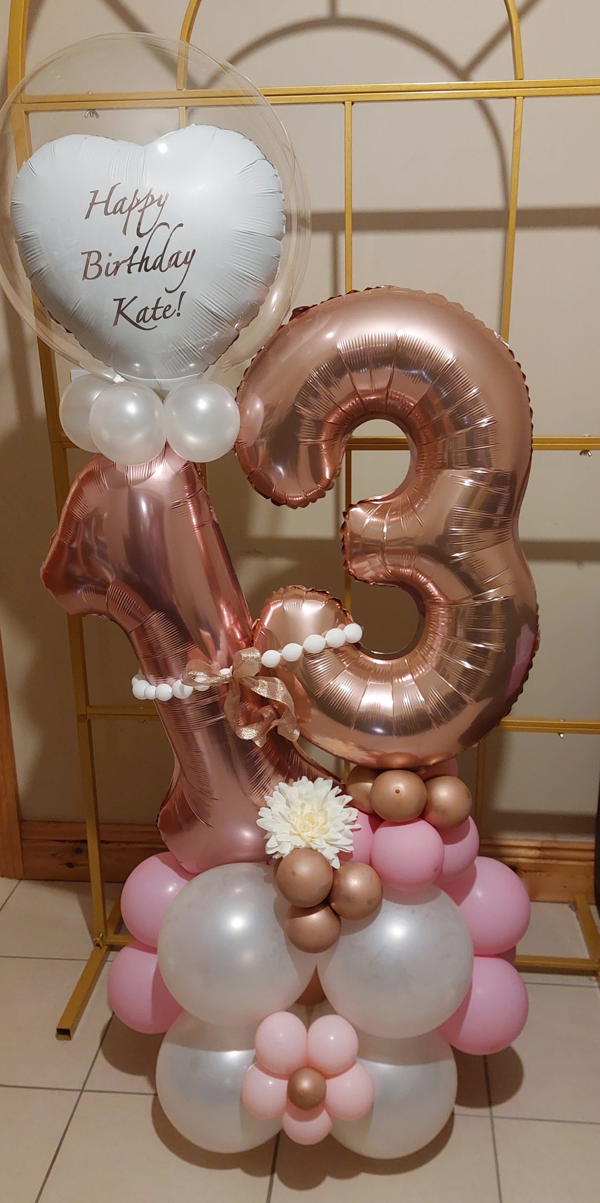 ITEM #95
€55
Personalised 13th birthday balloon display