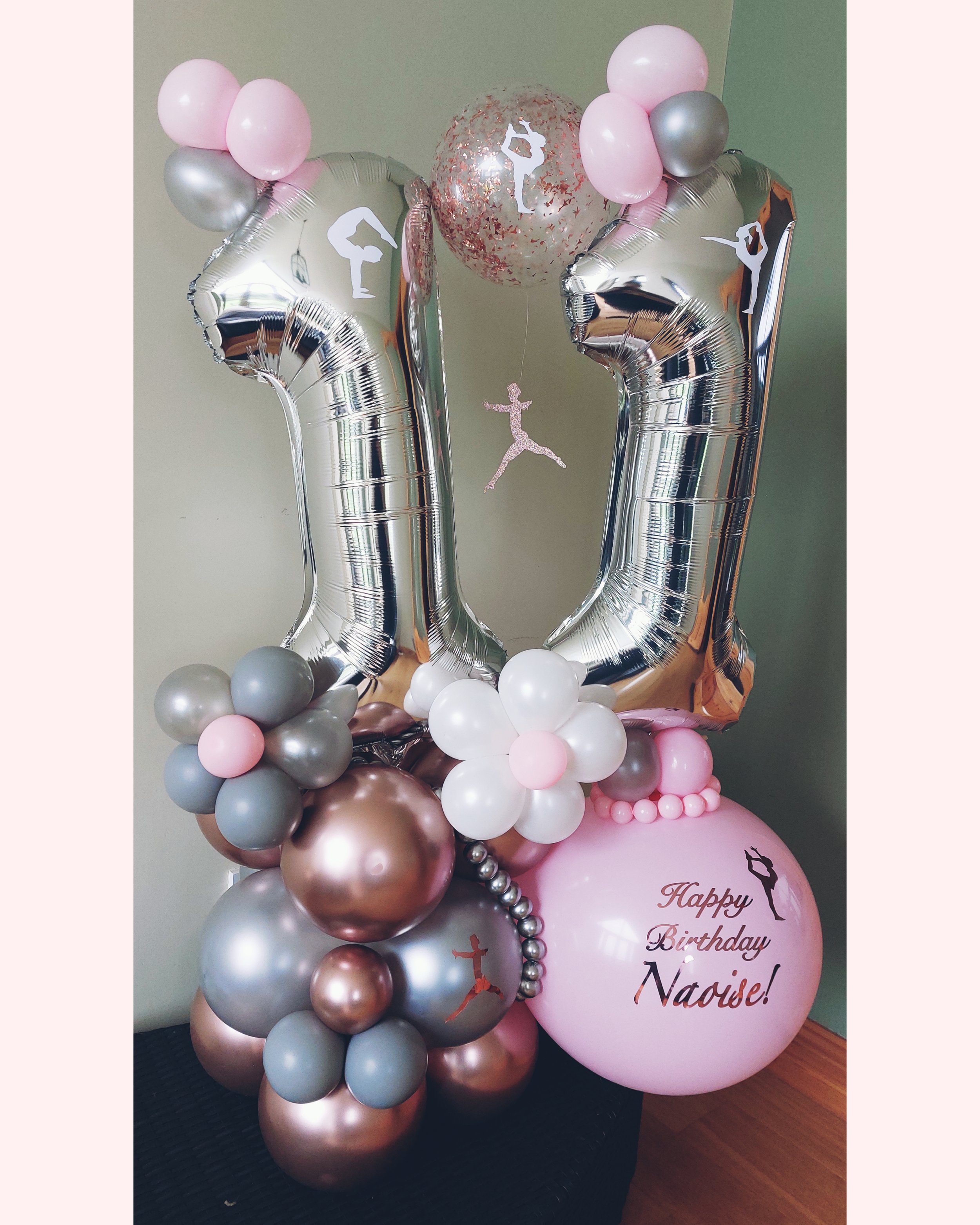 ITEM #31
€50
Personalised balloon display customizable to a sport or any interest you have! (Gymnastics/Dance)