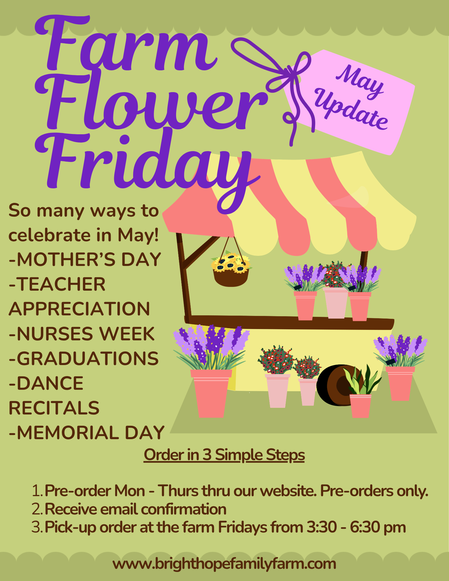 So many ways to celebrate with flowers in May!