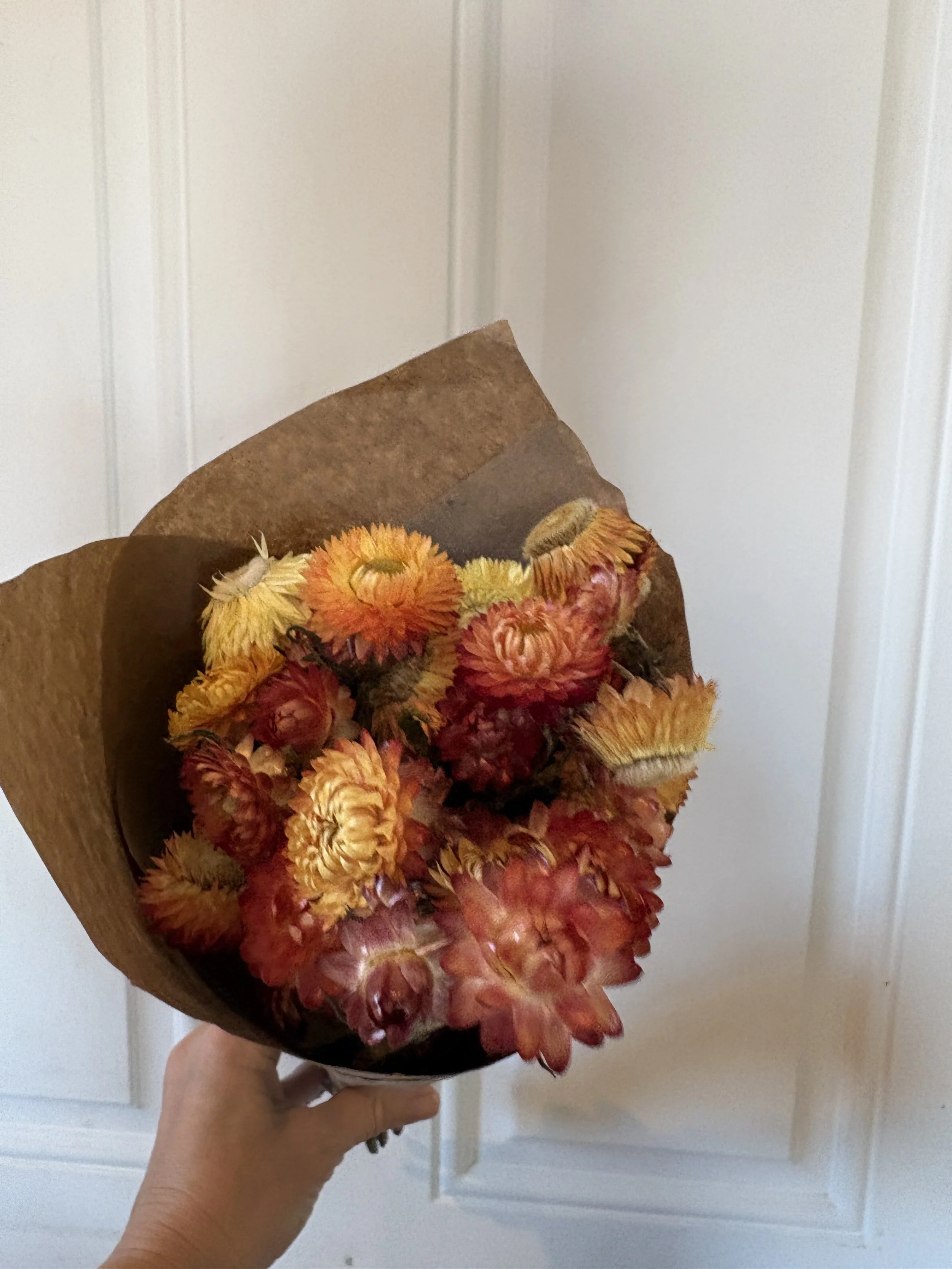 Yellow Strawflower Bouquet - medium