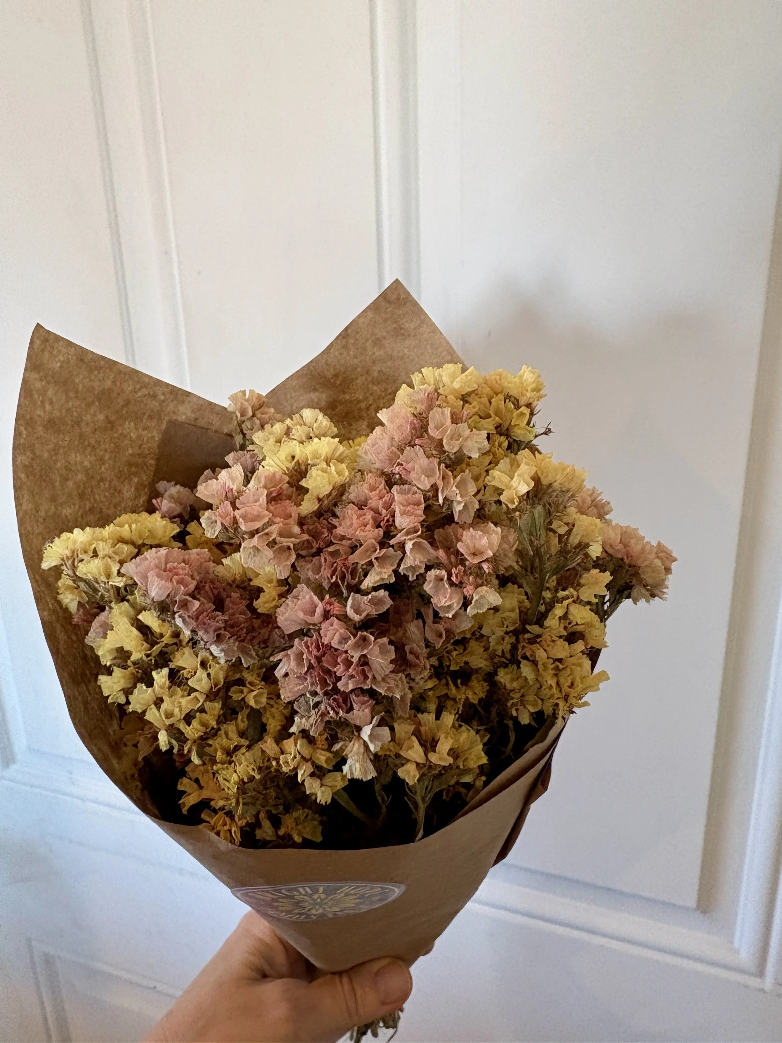 Dried Apricot Statice Bouquet