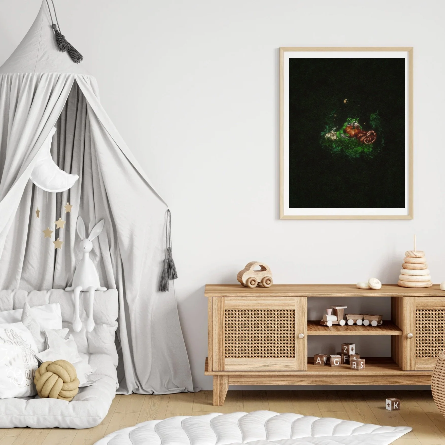 Frog in A Pumpkin Patch