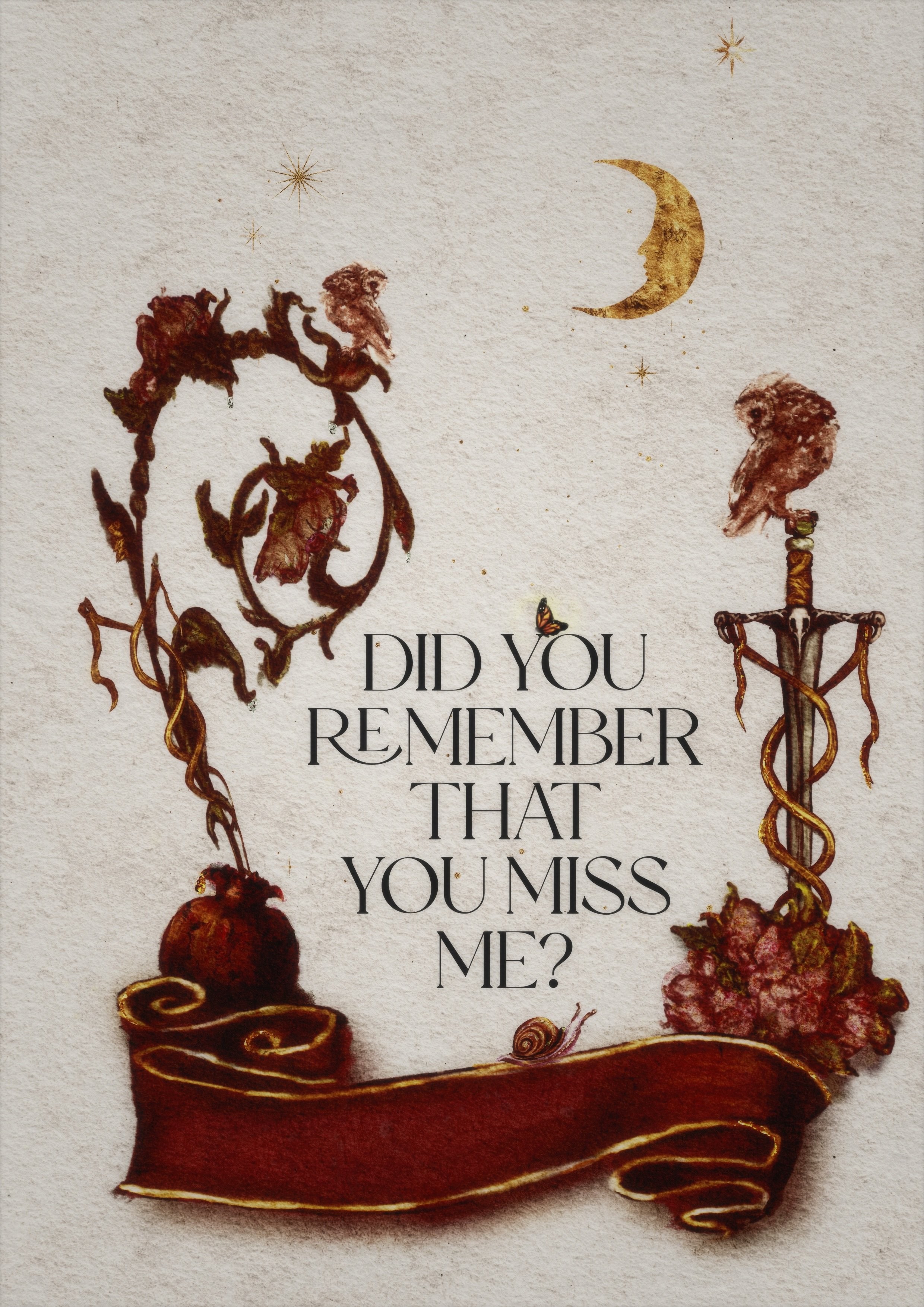 Dark Academia Dark Romance Watercolor: Persephone to Hades